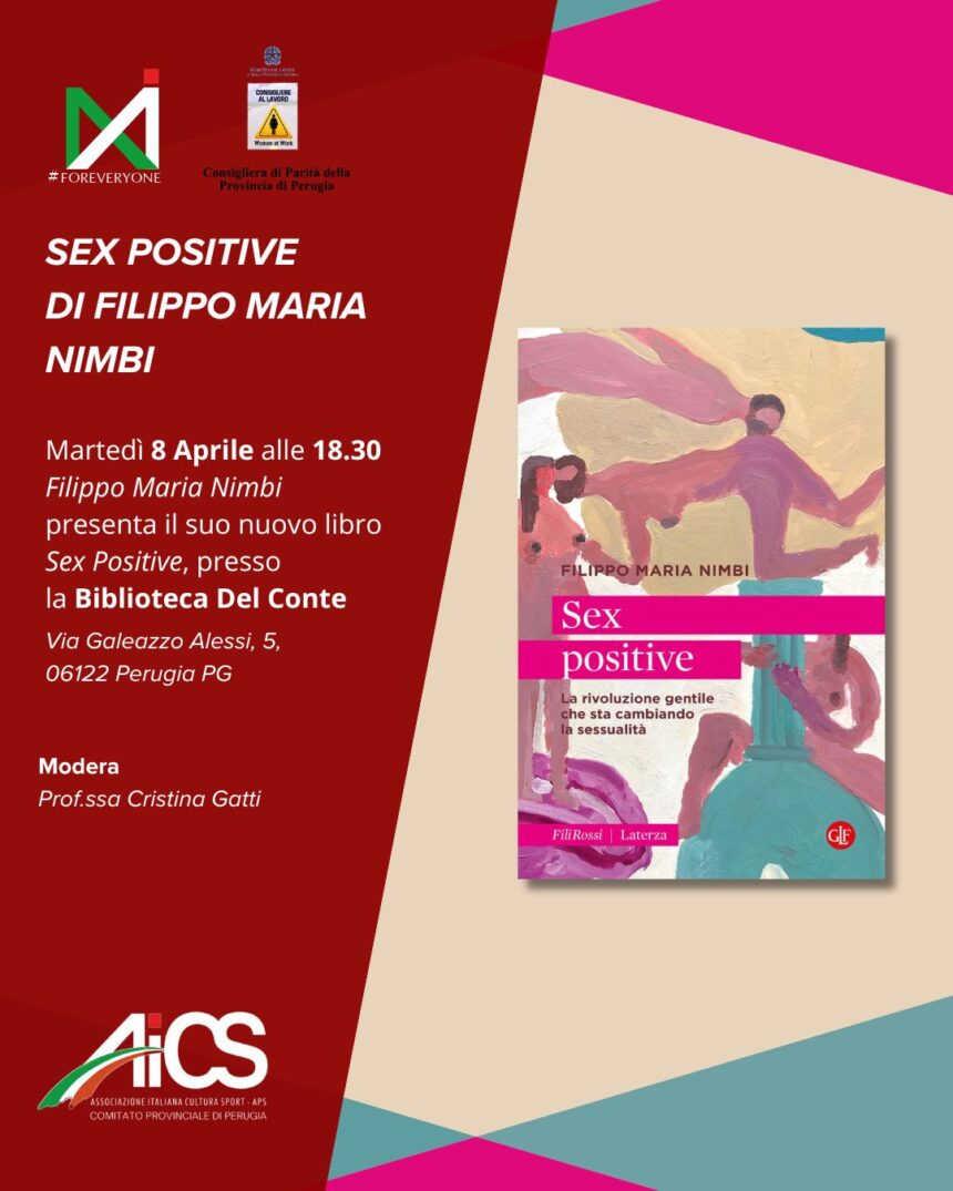 Immagine della locandina di presentazione del libro “Sex positive”