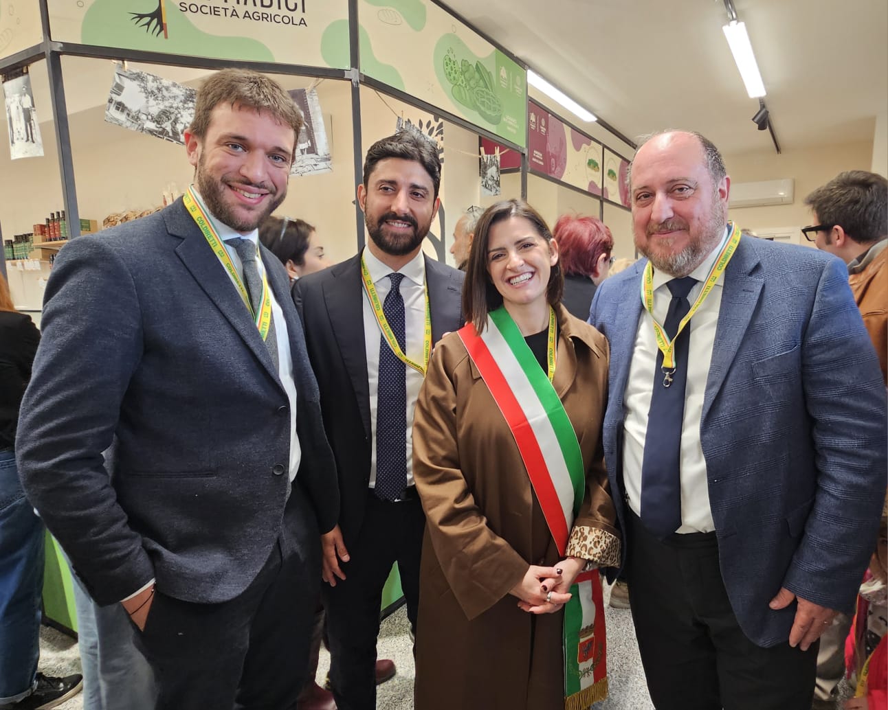Immagine dell'inaugurazione del Mercato coperto dei Giovani di Coldiretti a Ponte San Giovanni