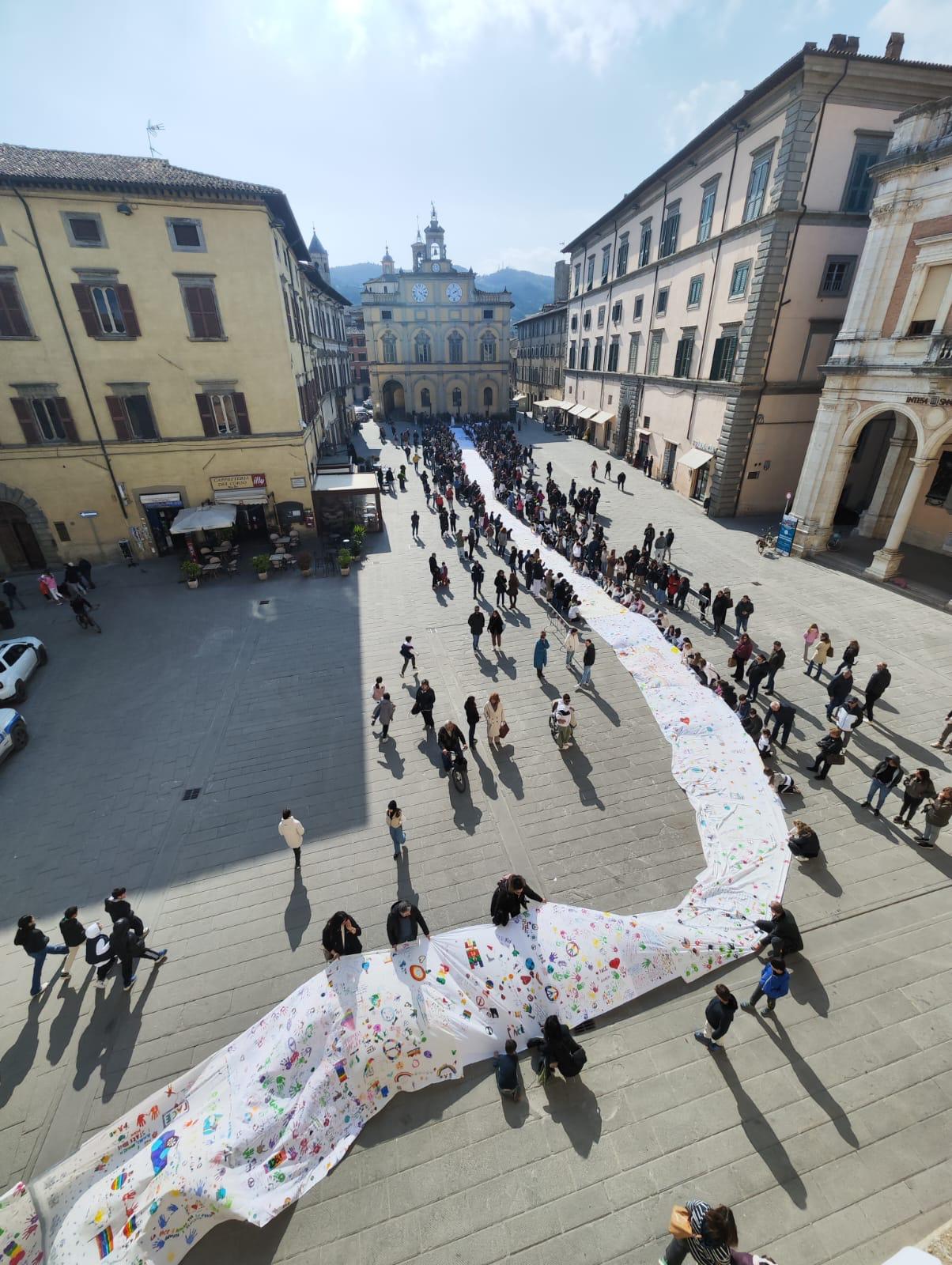 La eco-bandiera più lunga del mondo