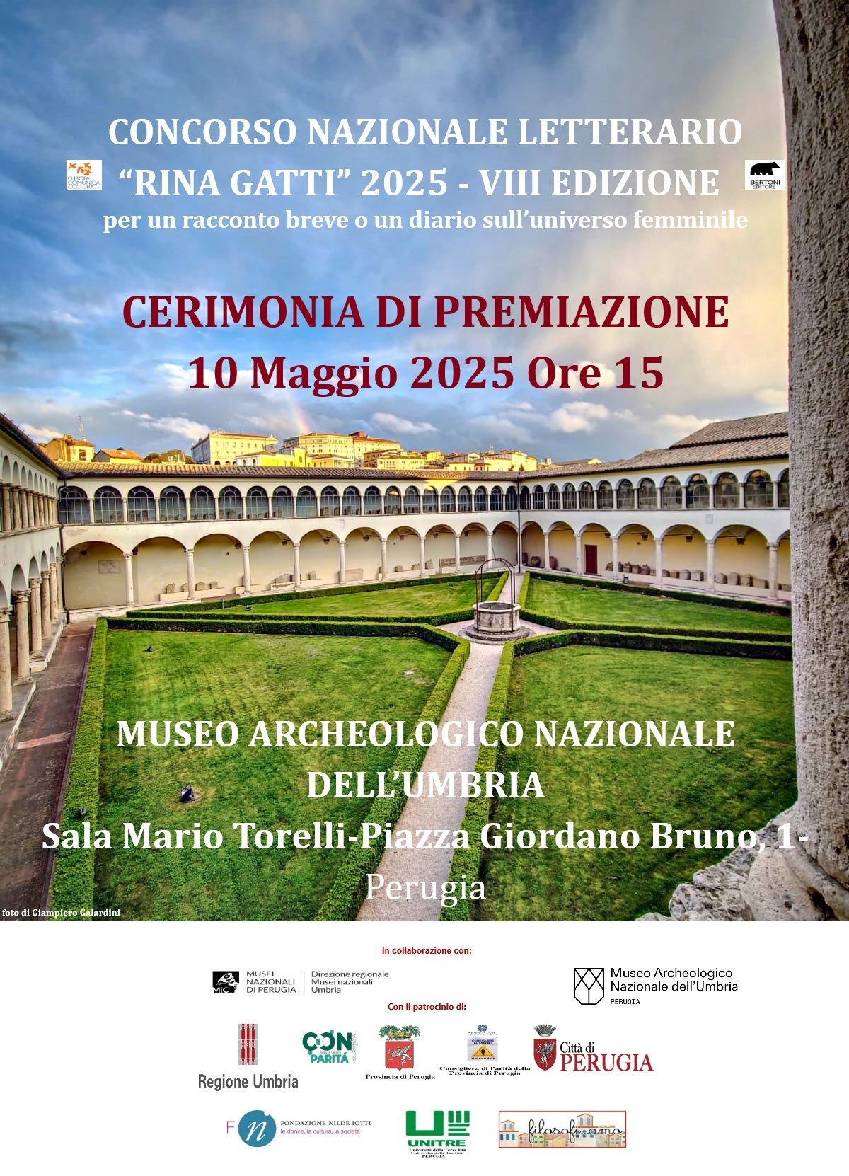 Concorso Nazionale Letterario Rina Gatti – Sabato 10 maggio la cerimonia di premiazione