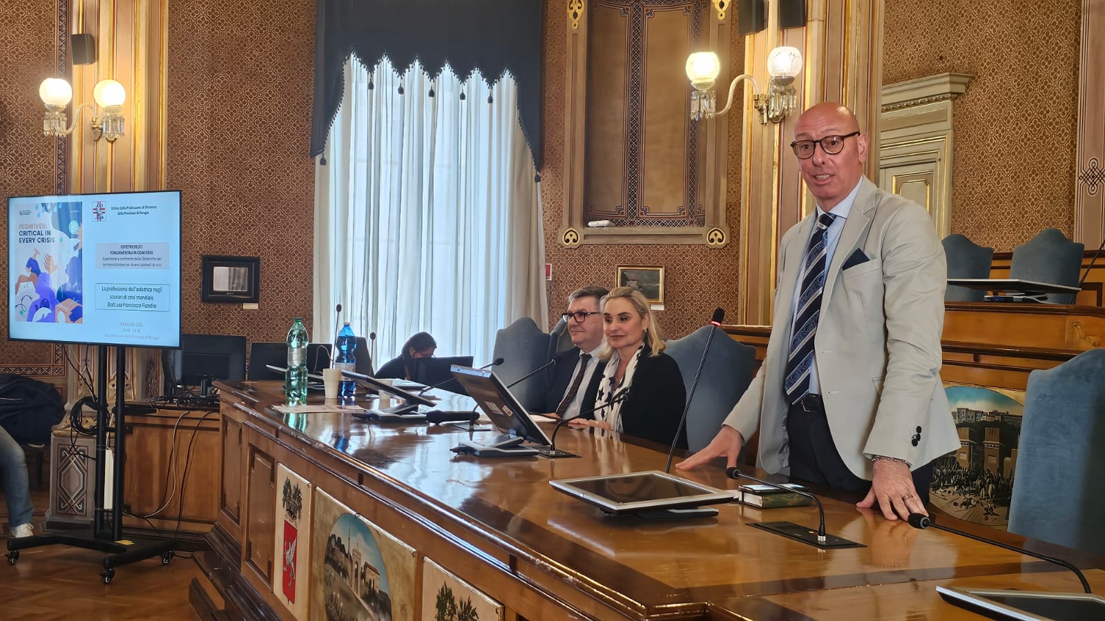 Immagine dell'intervento del presidente della Provincia di Perugia
