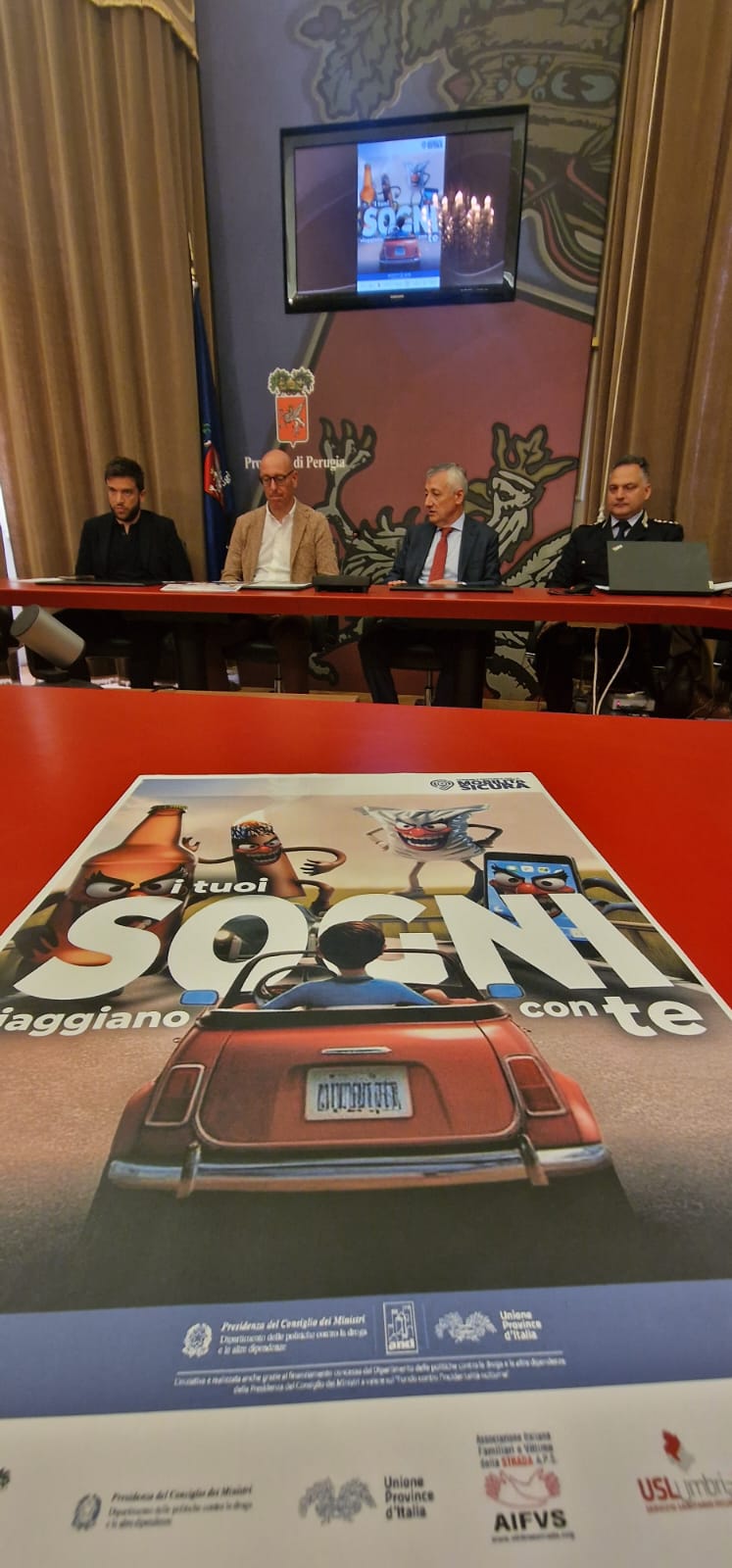 Conferenza stampa di presentazione del progetto “I tuoi Sogni viaggiano con te! Guida in Sicurezza”