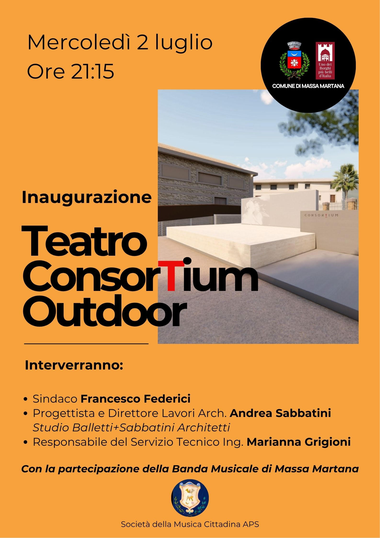 Massa Martana - Inaugurazione del “Teatro ConsorTium Outdoor”