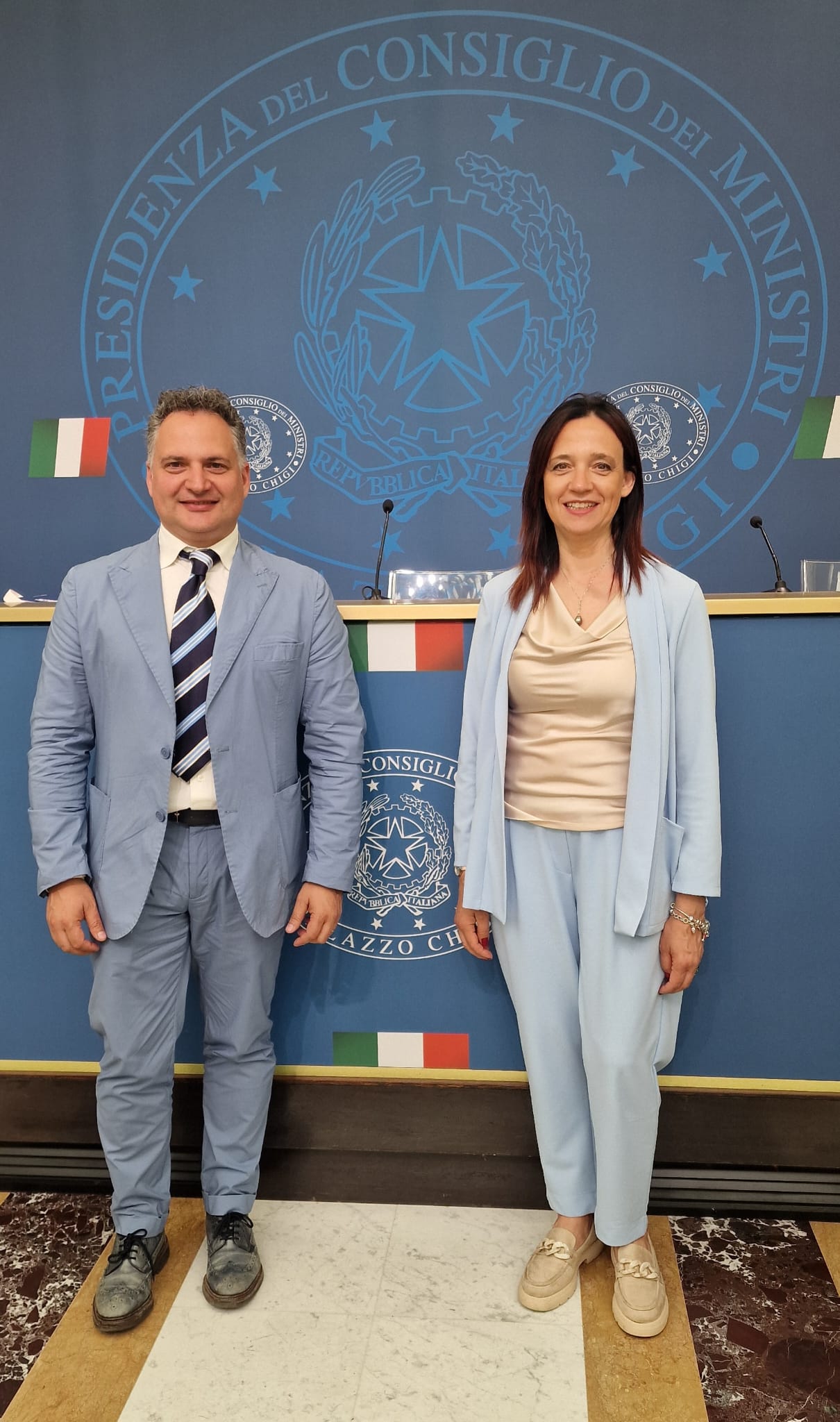  Comandante della Polizia Provinciale Stefano Tofoni e la Vice Comandante Rosita Ciuffoli.