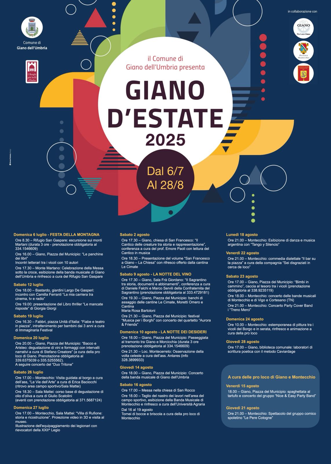 Giano dell’Umbria – Gli eventi estivi con "Giano d'Estate”