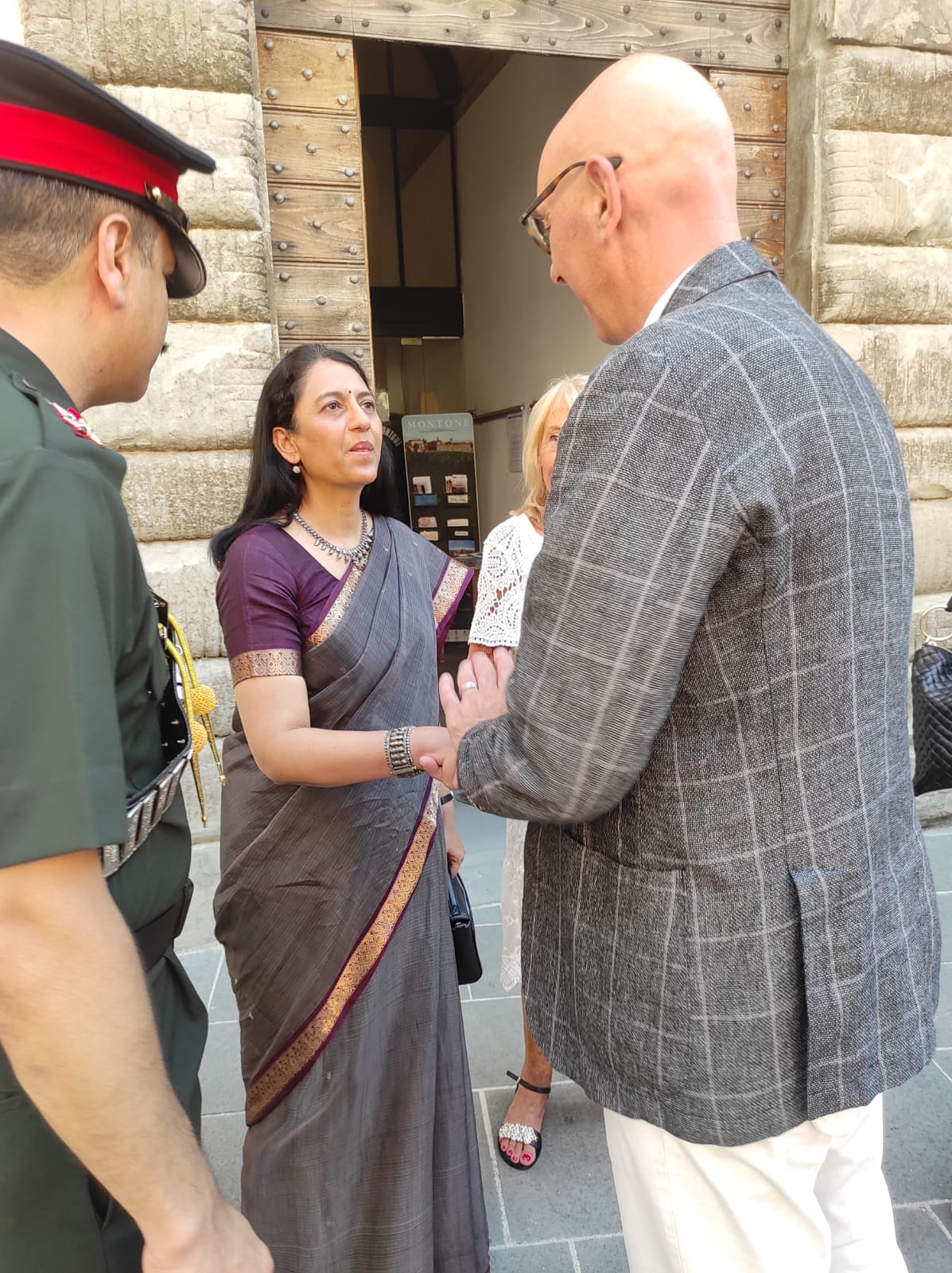 Il presidente della Provincia di Perugia e l'ambasciatrice dell'India