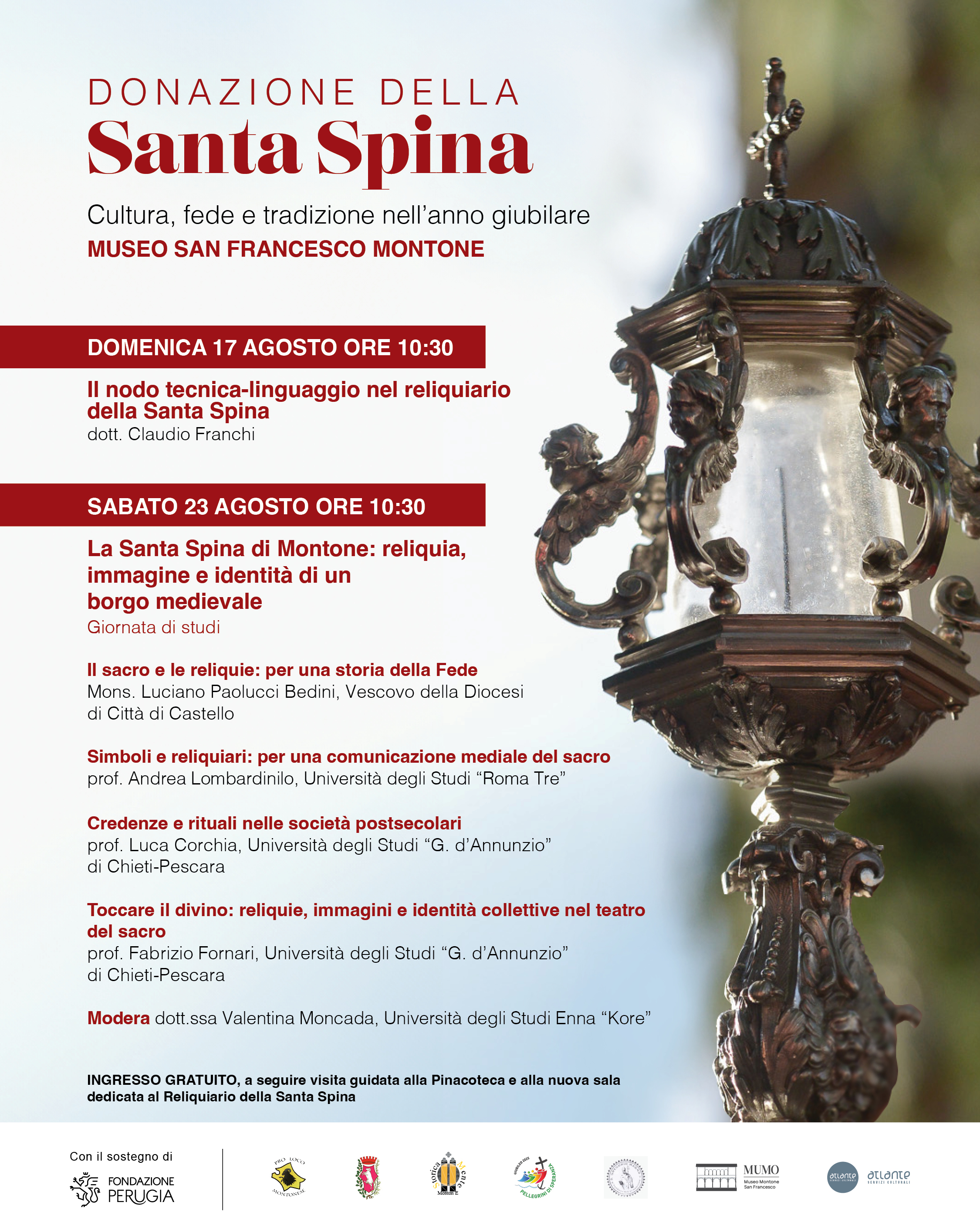 Montone celebra la Santa Spina con un doppio appuntamento culturale
