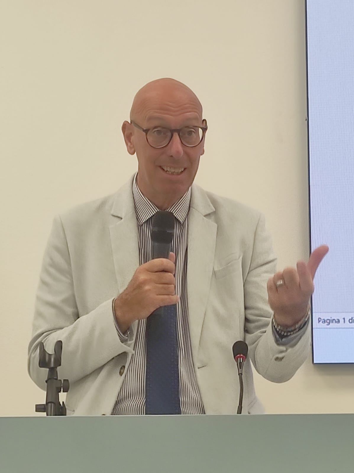 Il presidente Presciutti