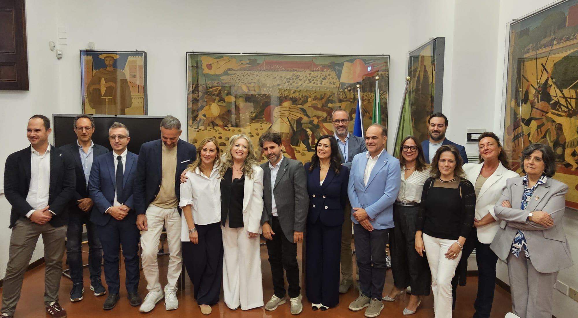 Foto di gruppo della presentazione del progetto “Volta Tech Hub Umbria”