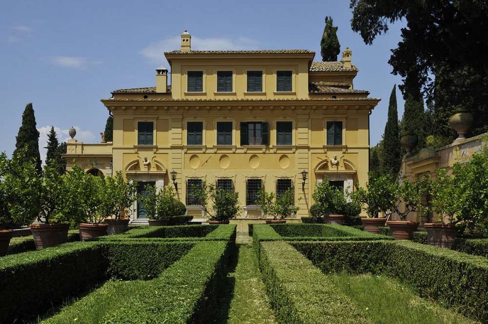 Immagine del giardino di Villa Fidelia a Spello