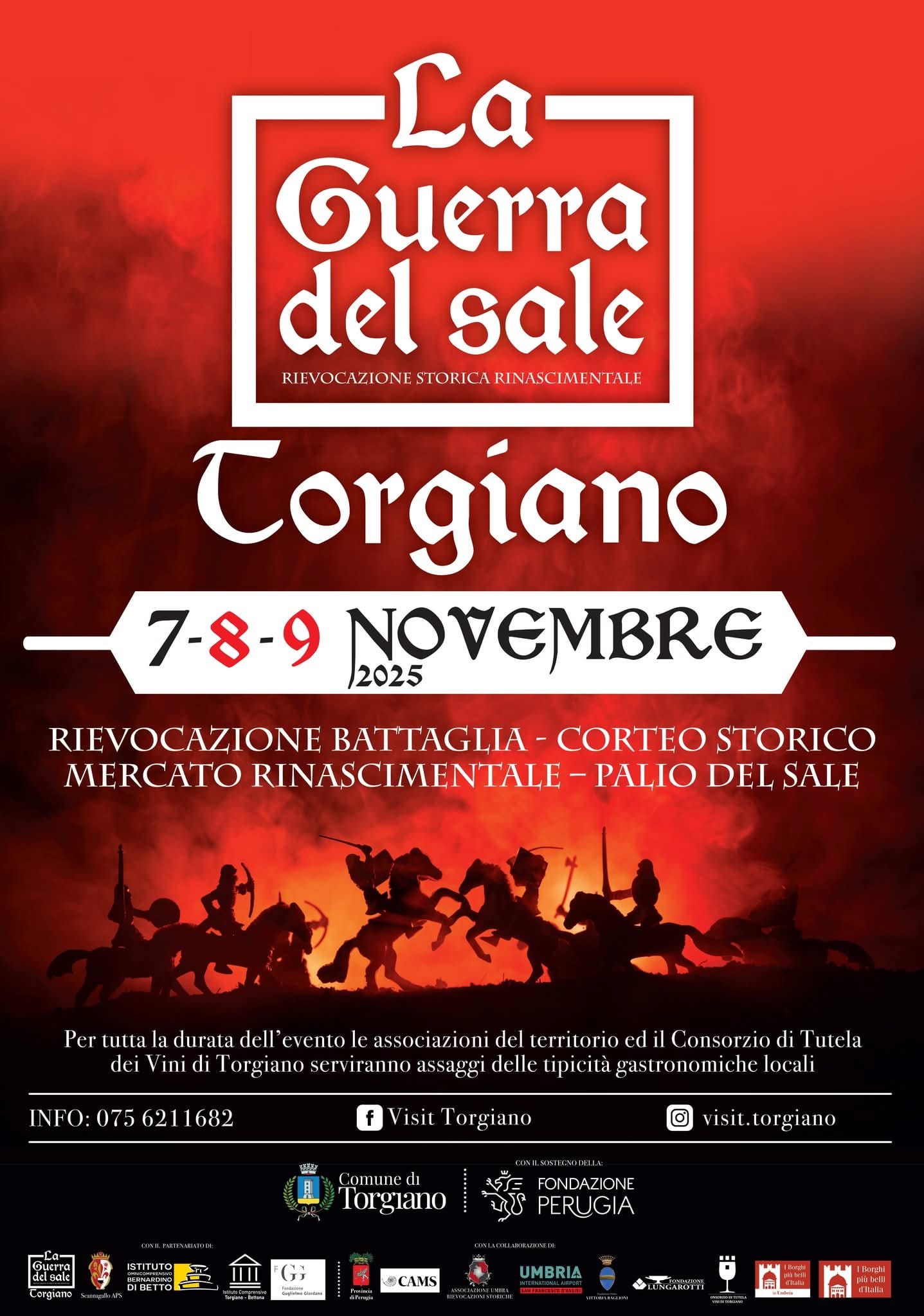 Conferenza stampa – Torgiano - Presentazione della VII° Edizione (7, 8 e 9 novembre 2025) de: "La Guerra del Sale" Conferenza stampa – Torgiano - Presentazione della VII° Edizione (7, 8 e 9 novembre 2025) de: "La Guerra del Sale"