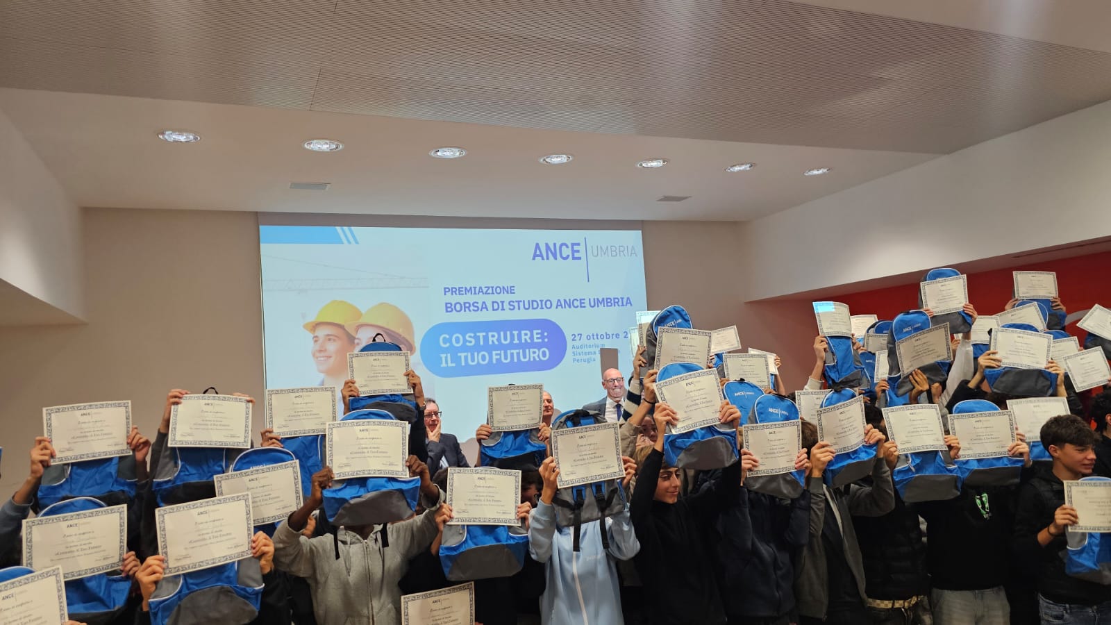 A Perugia la cerimonia di consegna delle borse di studio ANCE agli studenti CAT