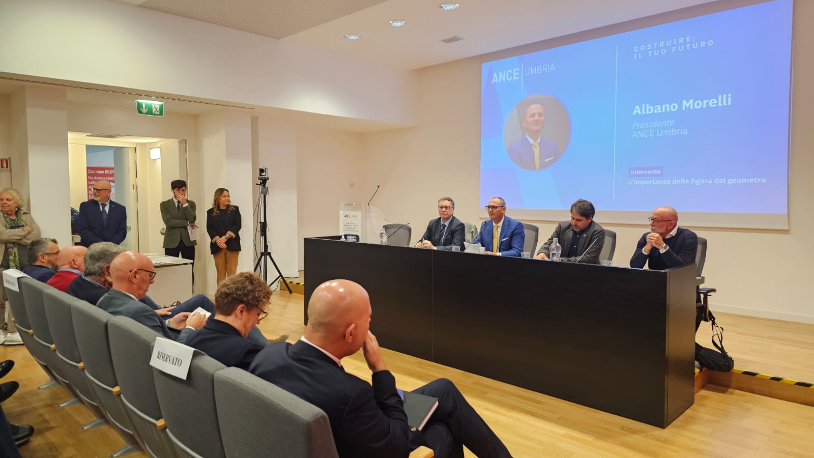 Foto della cerimonia di consegna delle borse di studio ANCE agli studenti CAT