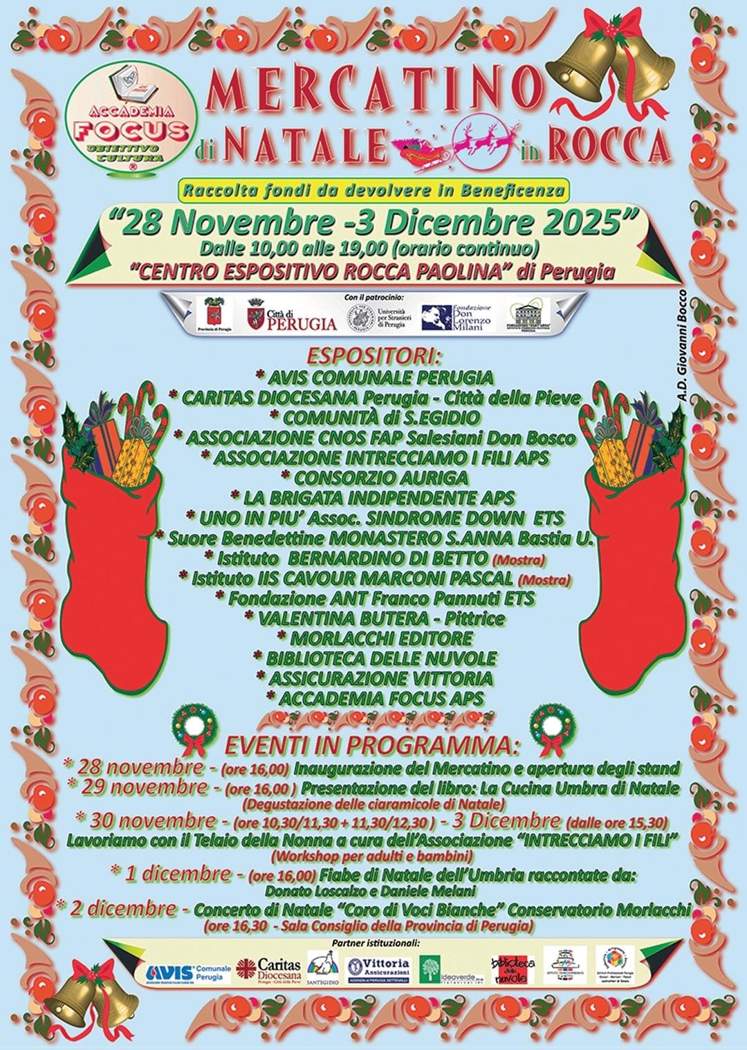 Locandina Mercatino di Natale in Rocca