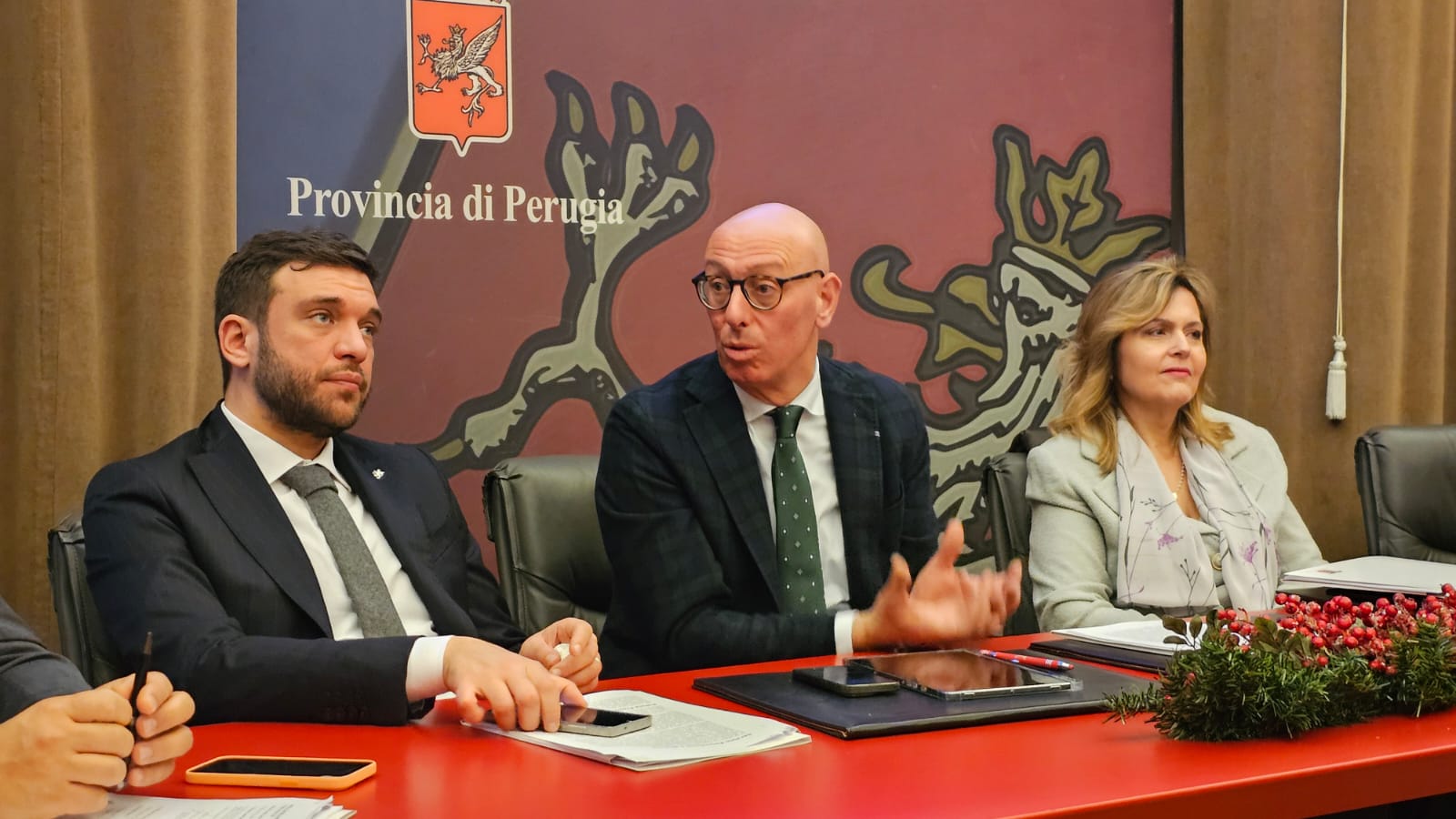 Immagine della Conferenza stampa di fine anno della Provincia di Perugia