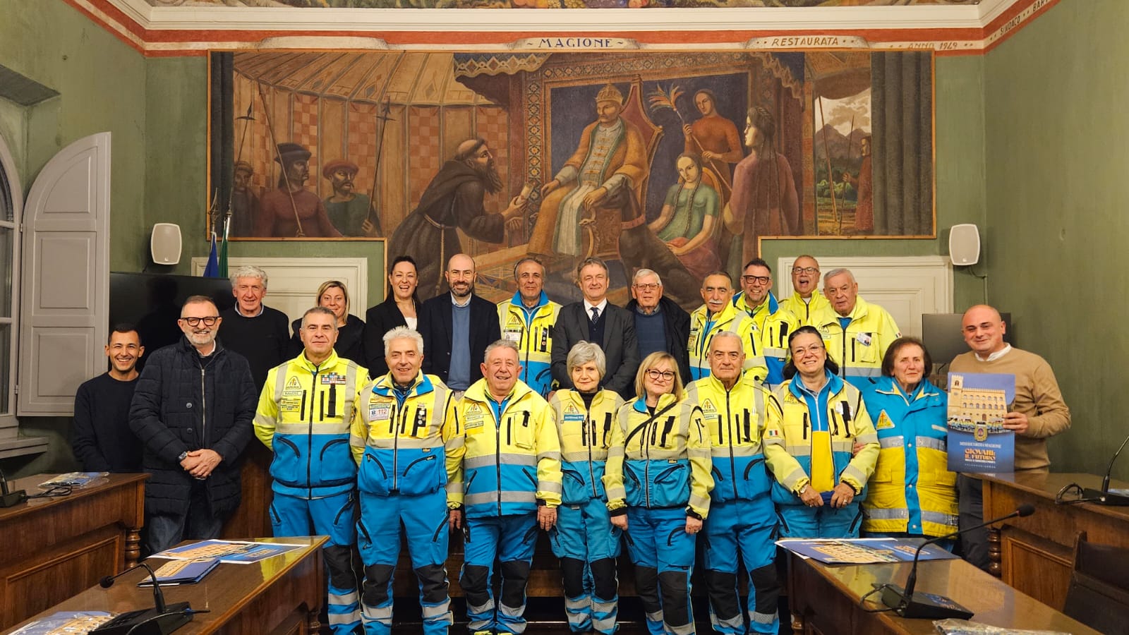 Magione &ndash; Presentato in Comune il Calendario 2026 della Misericordia