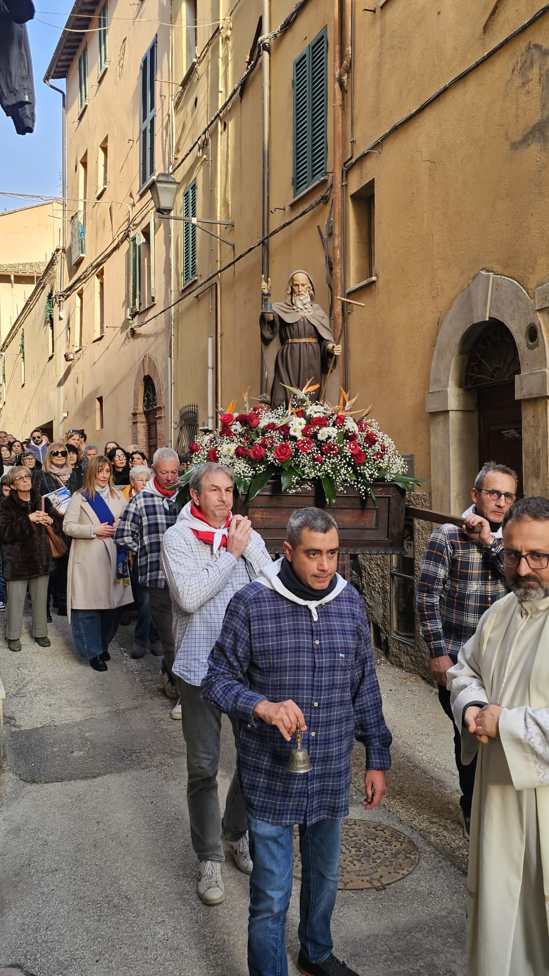 La processione per la festa di S. Antonio Abate