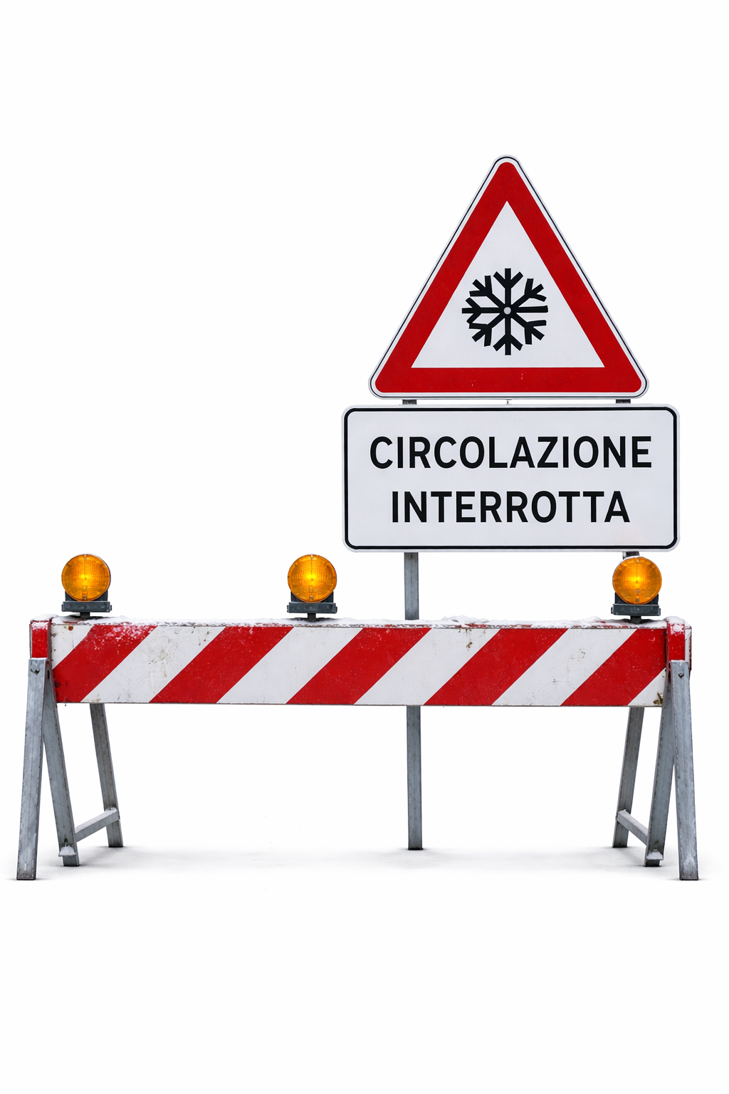 Immagine generica stop alla circolazione per neve