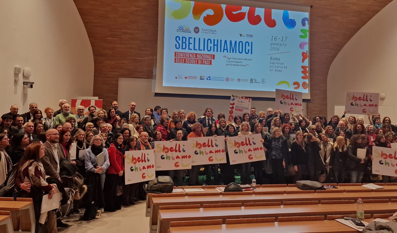 &ldquo;Sbellichiamoci&rdquo; &ndash; &ldquo;Educazione e pace sono diritti umani inalienabili&rdquo;