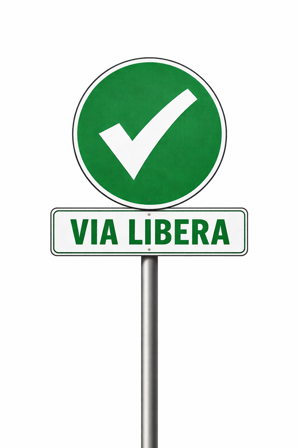 Immagine creata con AI - via libera alla circolazione stradale