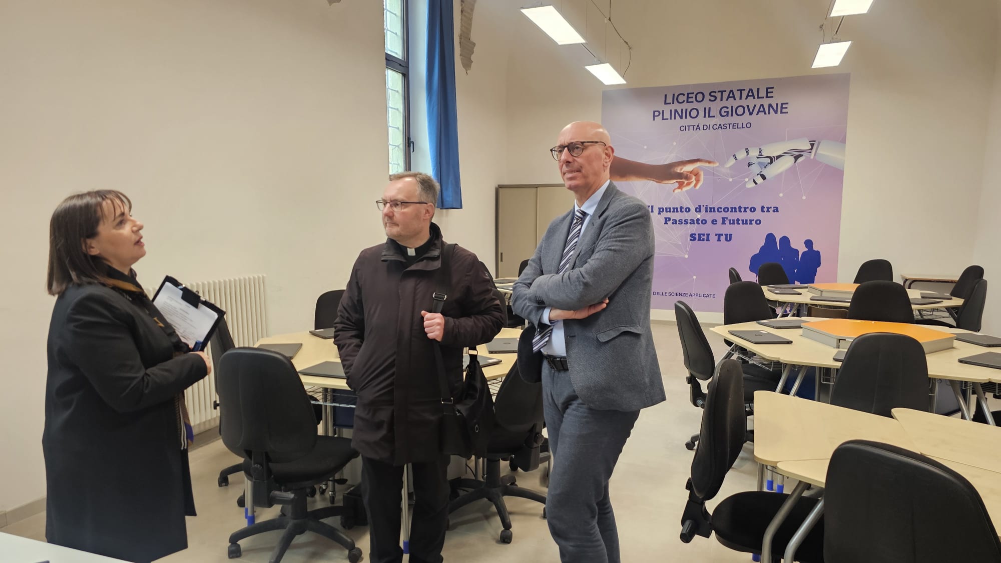 La visita alle aule del Liceo