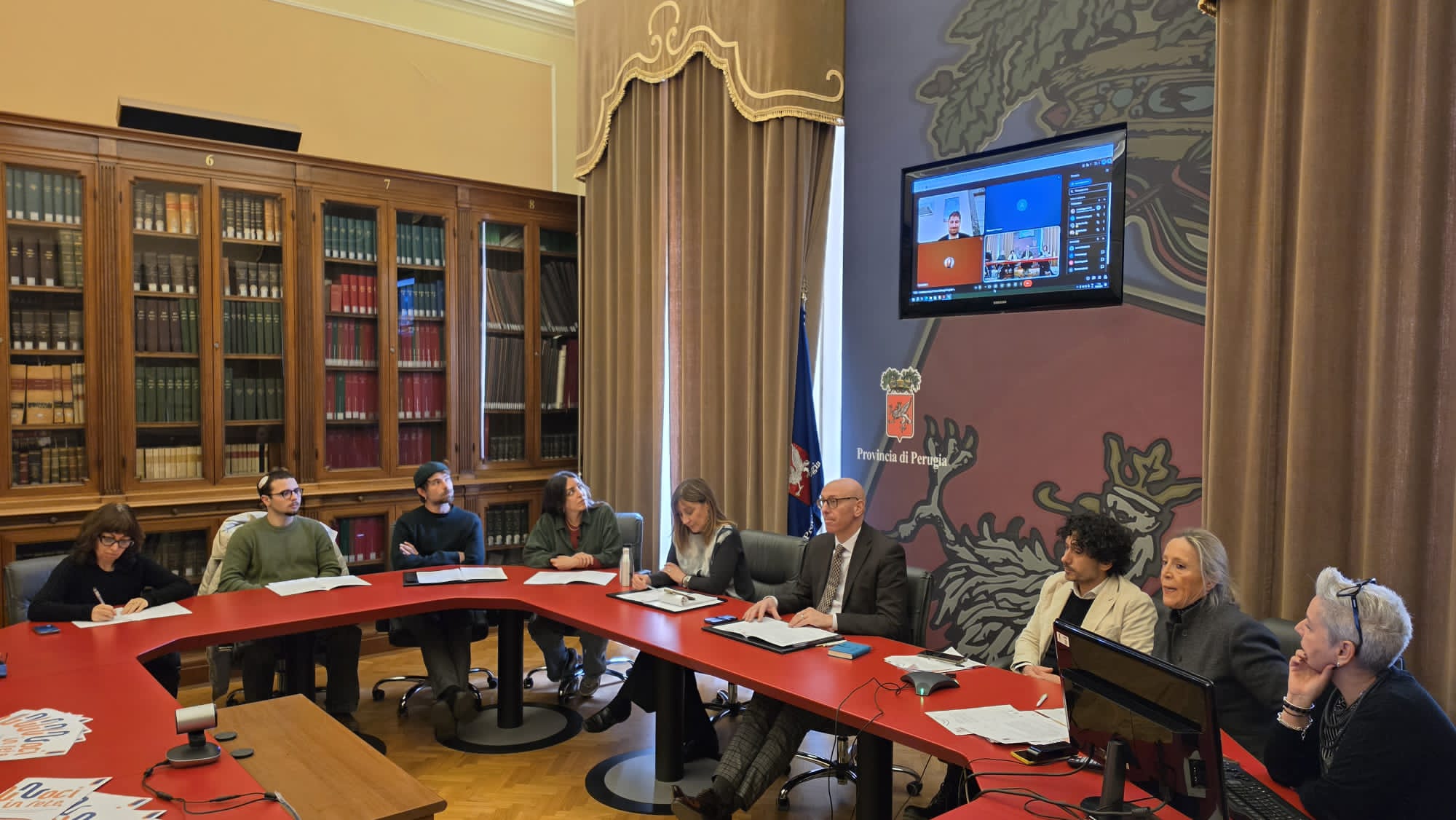 Un momento della conferenza stampa