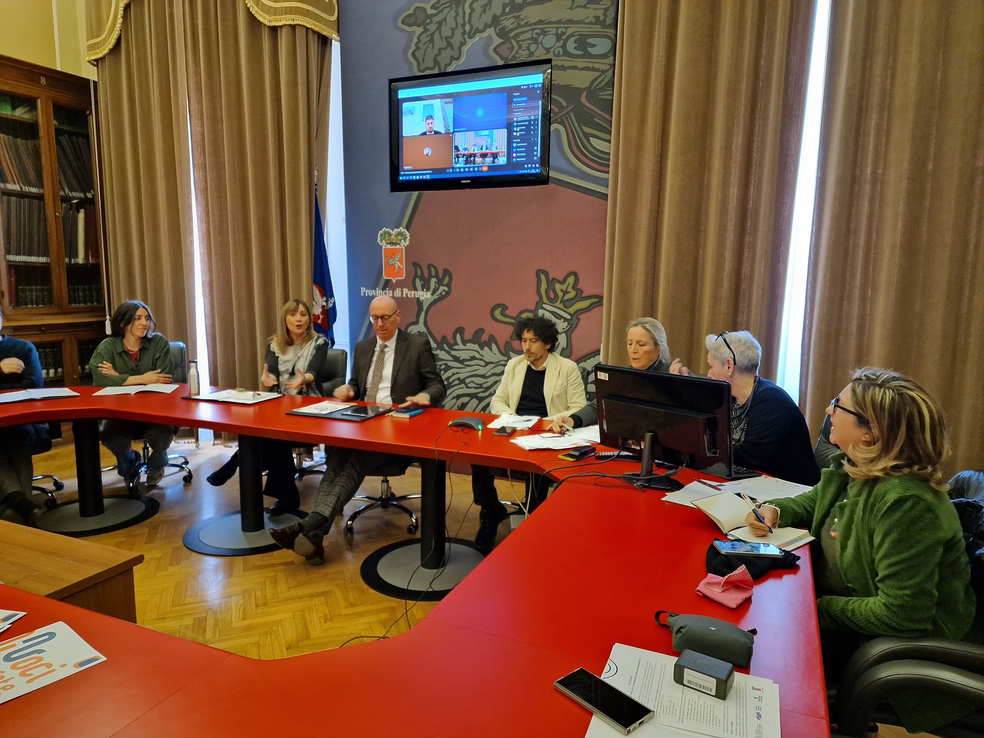 Un momento della conferenza stampa