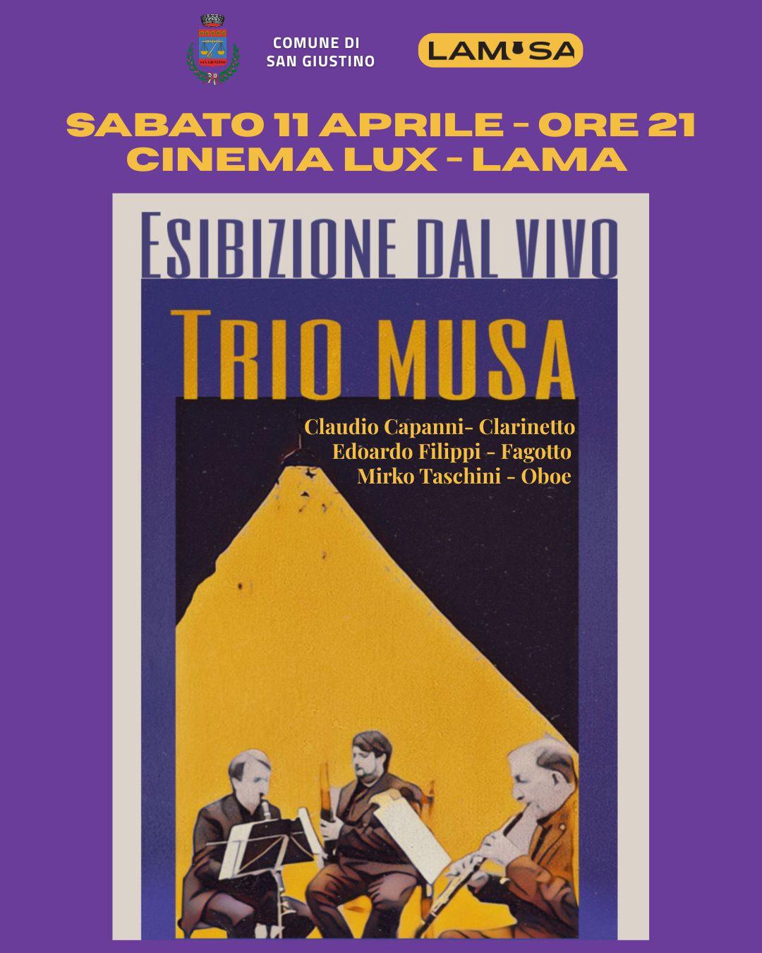 Locandina concerto Trio Musa