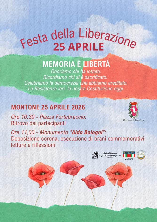 Montone celebra l&rsquo;81&deg; anniversario della Liberazione