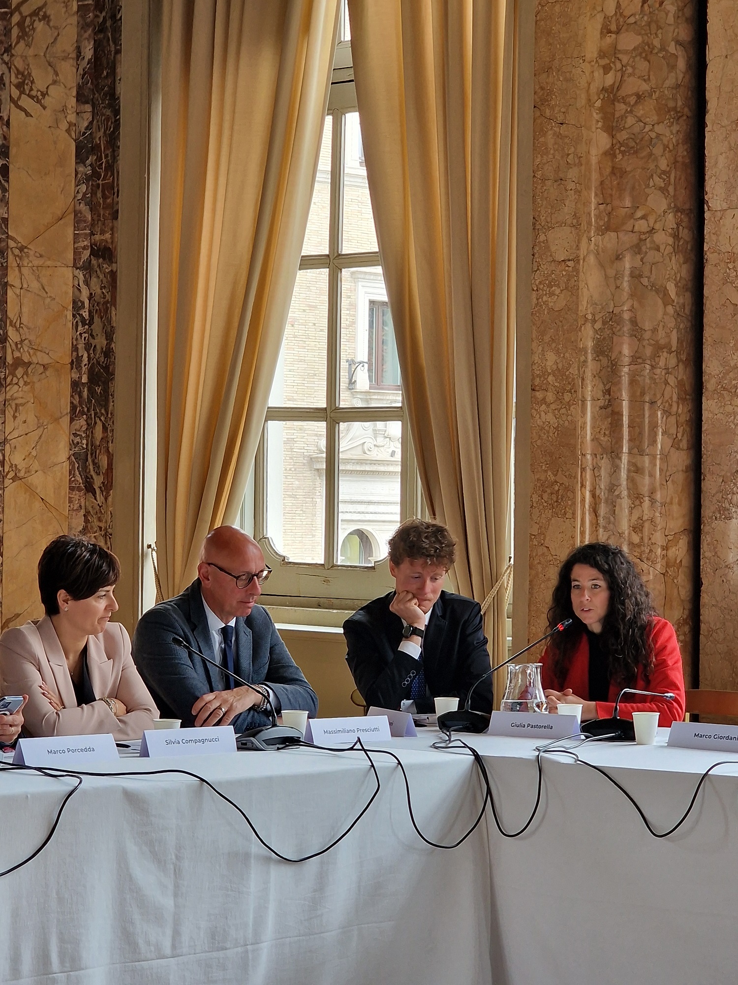 L'intervento del presidente Presciutti