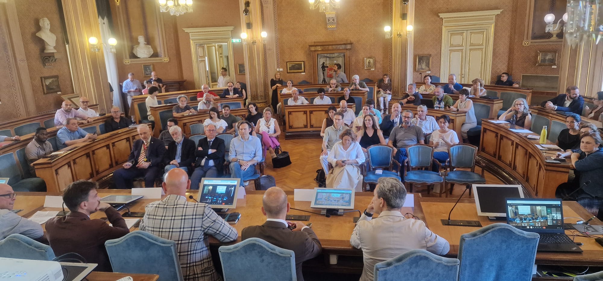 La Sala del Consiglio nel corso dell'evento