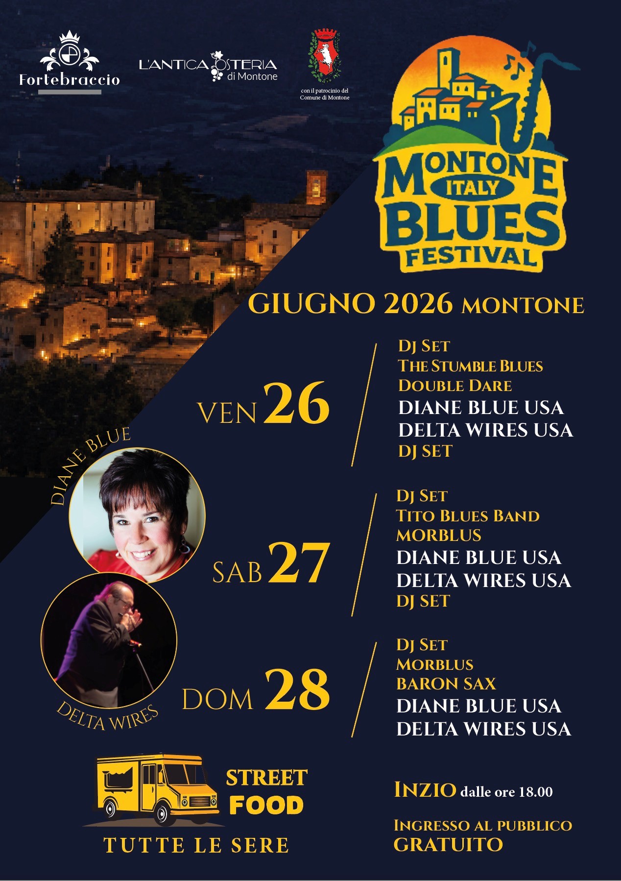 Montone accende l'estate con tre giorni di grande musica: debutta il Blues Festival