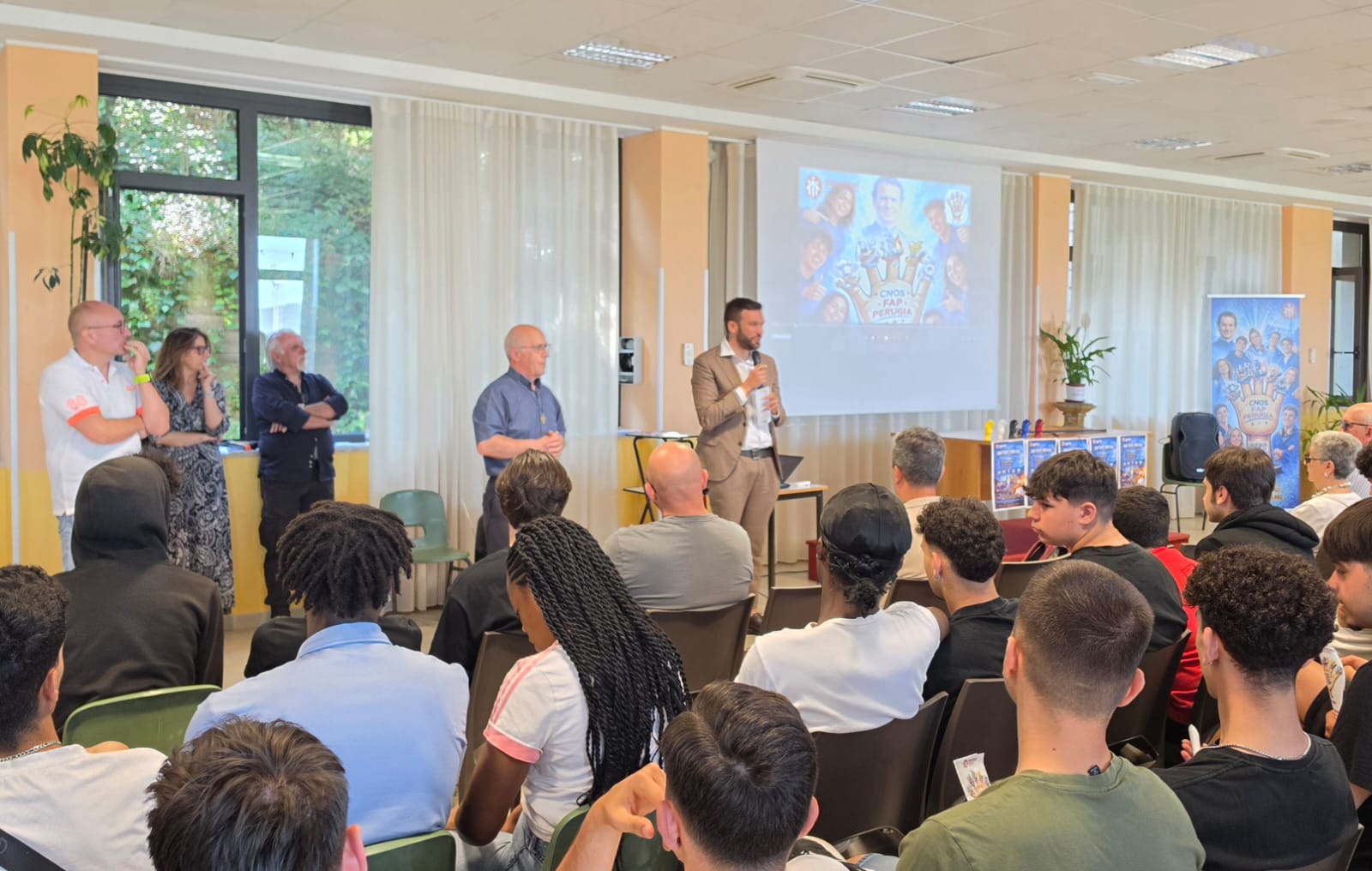 Il vicepresidente della Provincia, Riccardo Vescovi, all'evento CNOS Talent Show 2026
