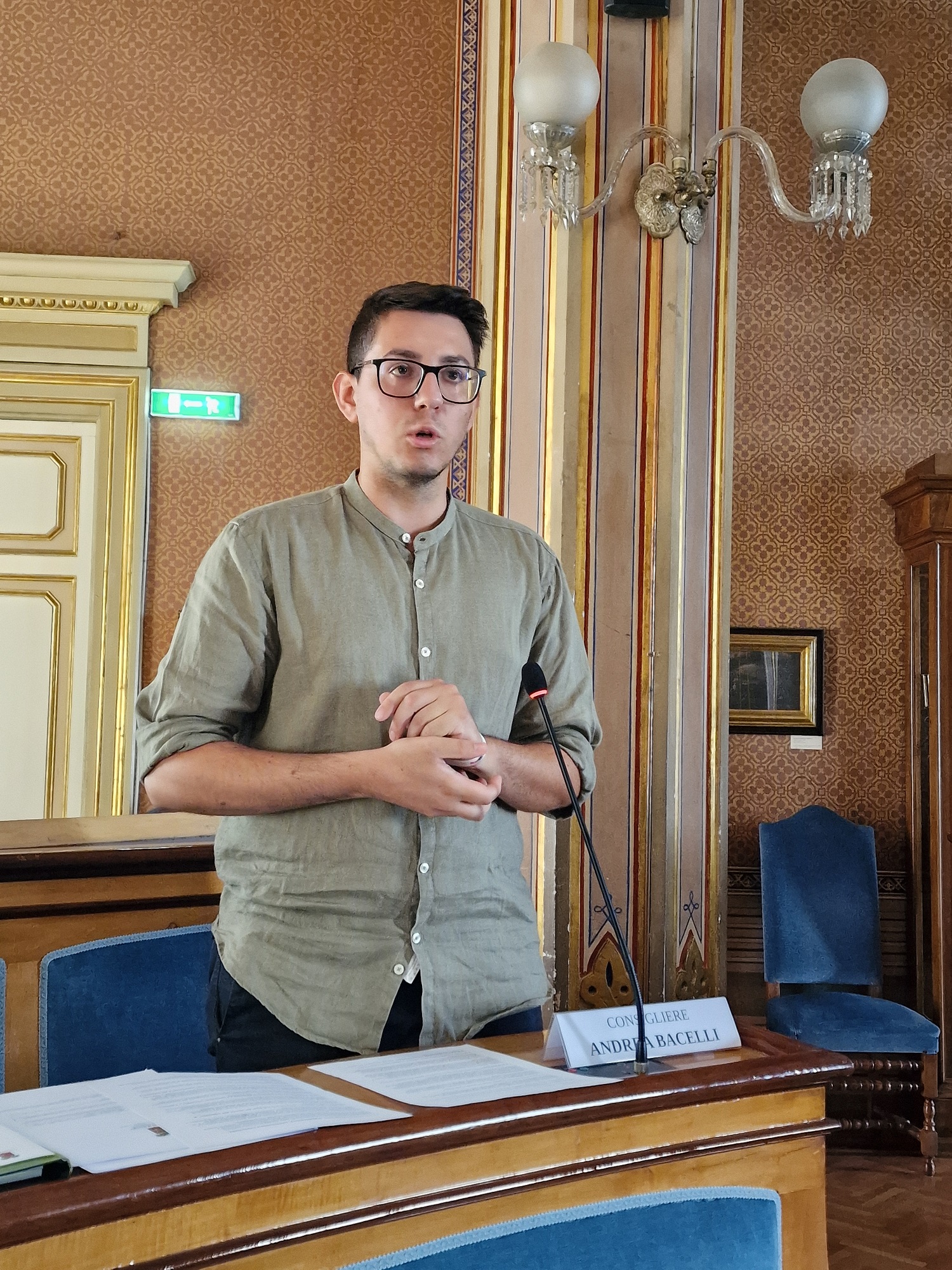 Il consigliere Andrea Bacelli
