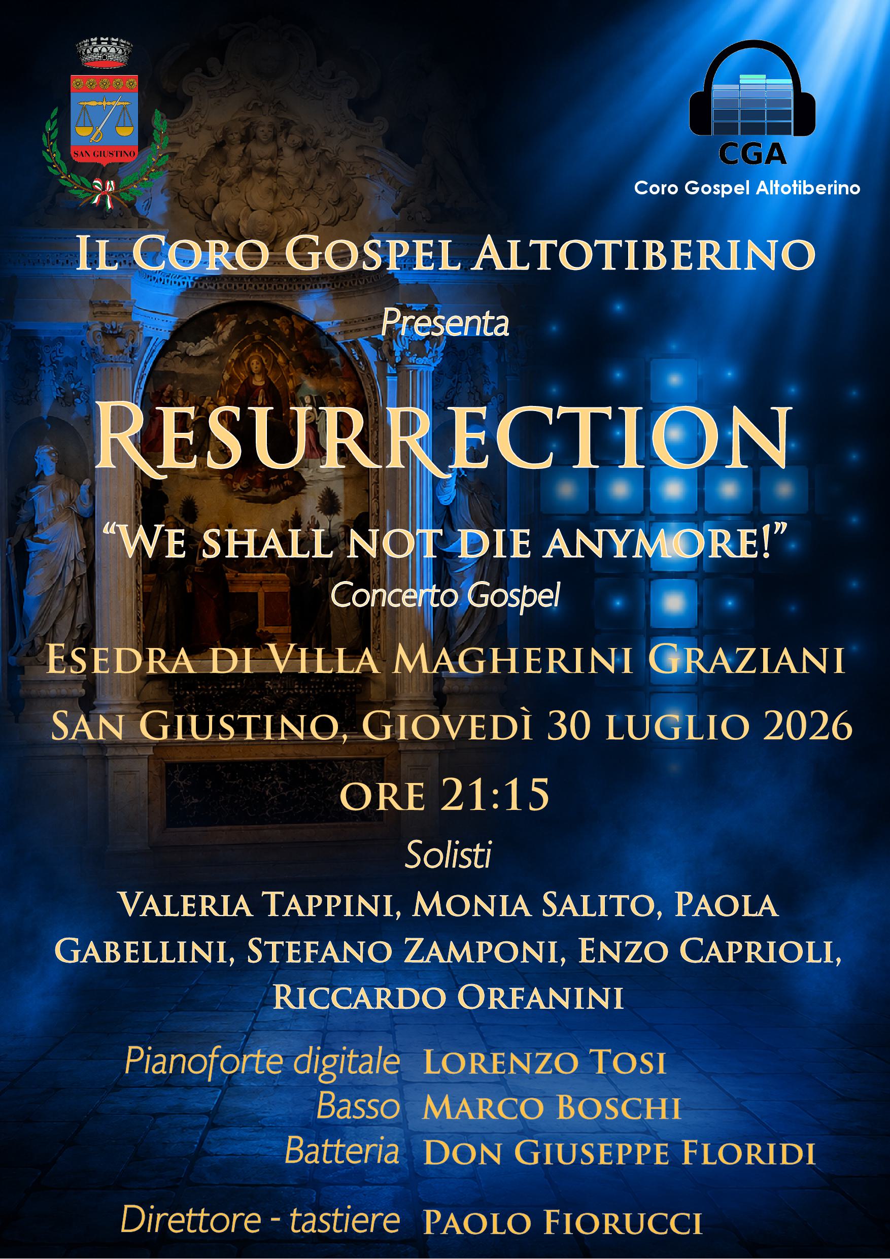 A San Giustino il Coro Gospel Altotiberino presenta "Resurrection"