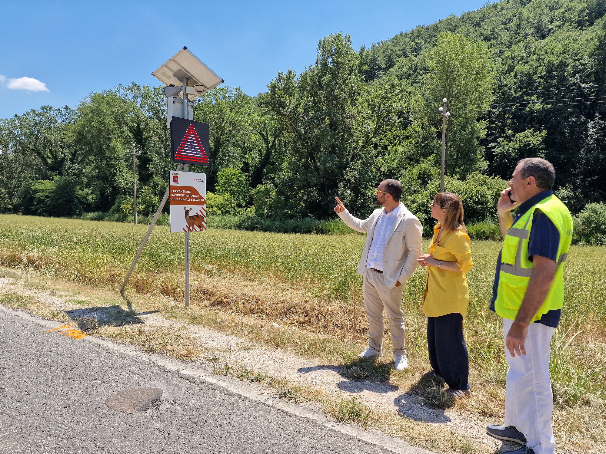 Incidenti da fauna selvatica – A Pianello in funzione il 13° impianto di prevenzione