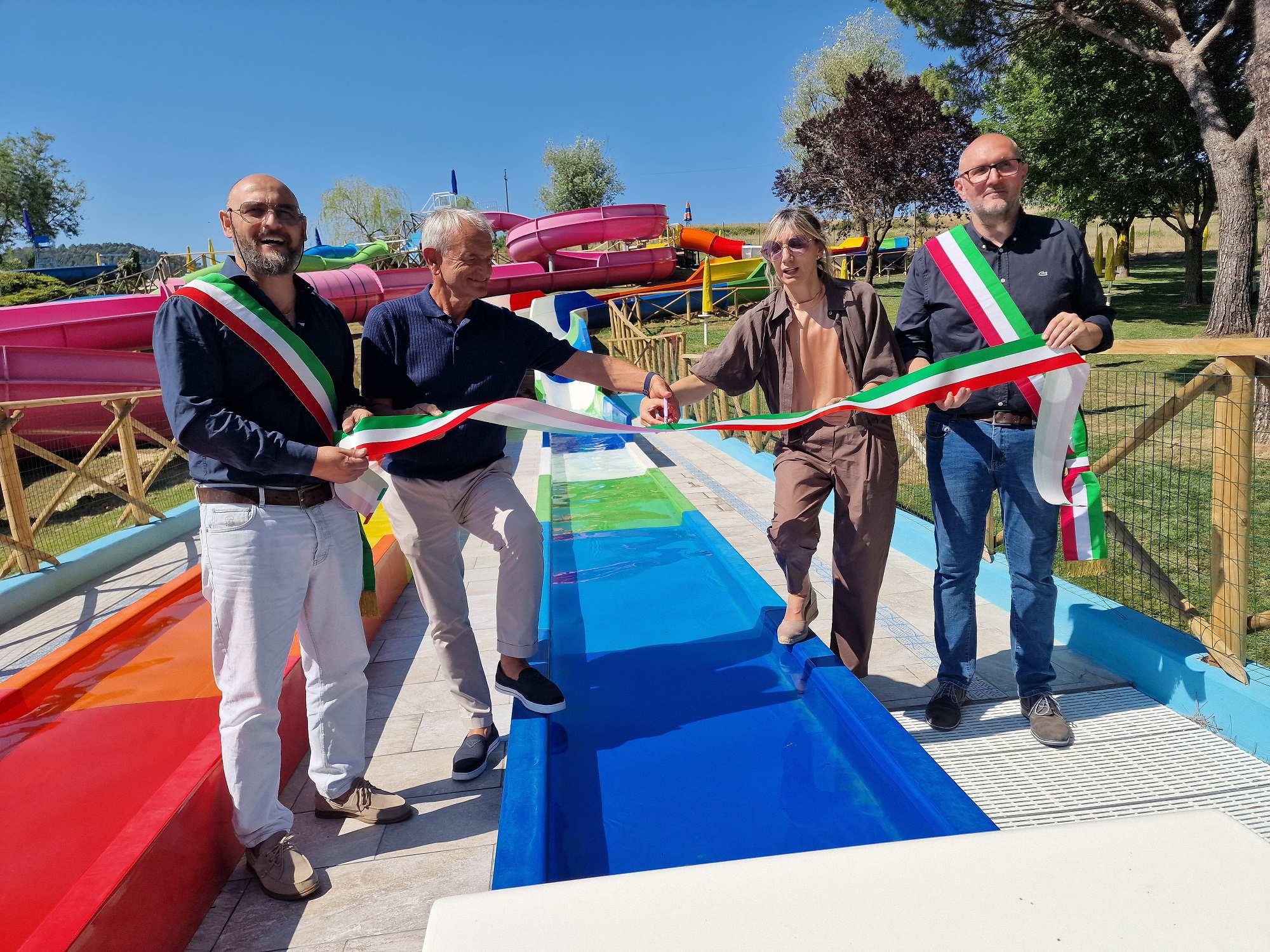 A Tavernelle taglio del nastro per il rinnovato parco acquatico intercomunale