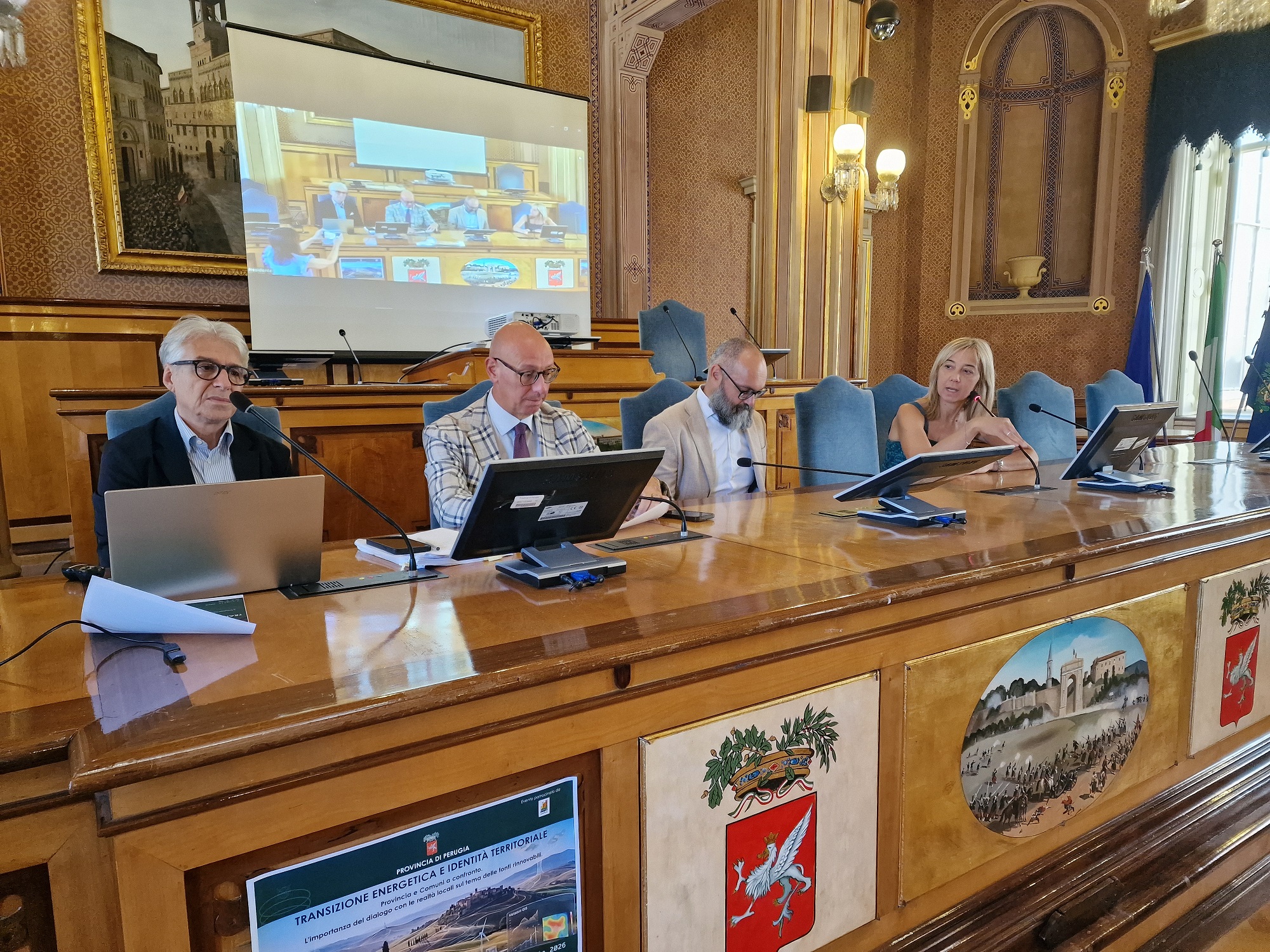 Da destra Rossi, Grohman, Presciutti, Marchetti e Magrini