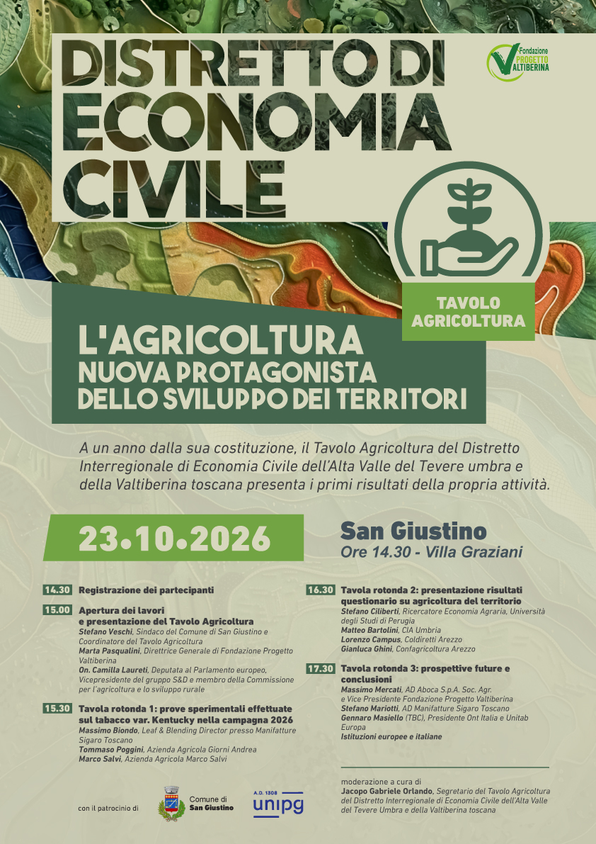 Locandina iniziativa dedicata all'agricoltura 