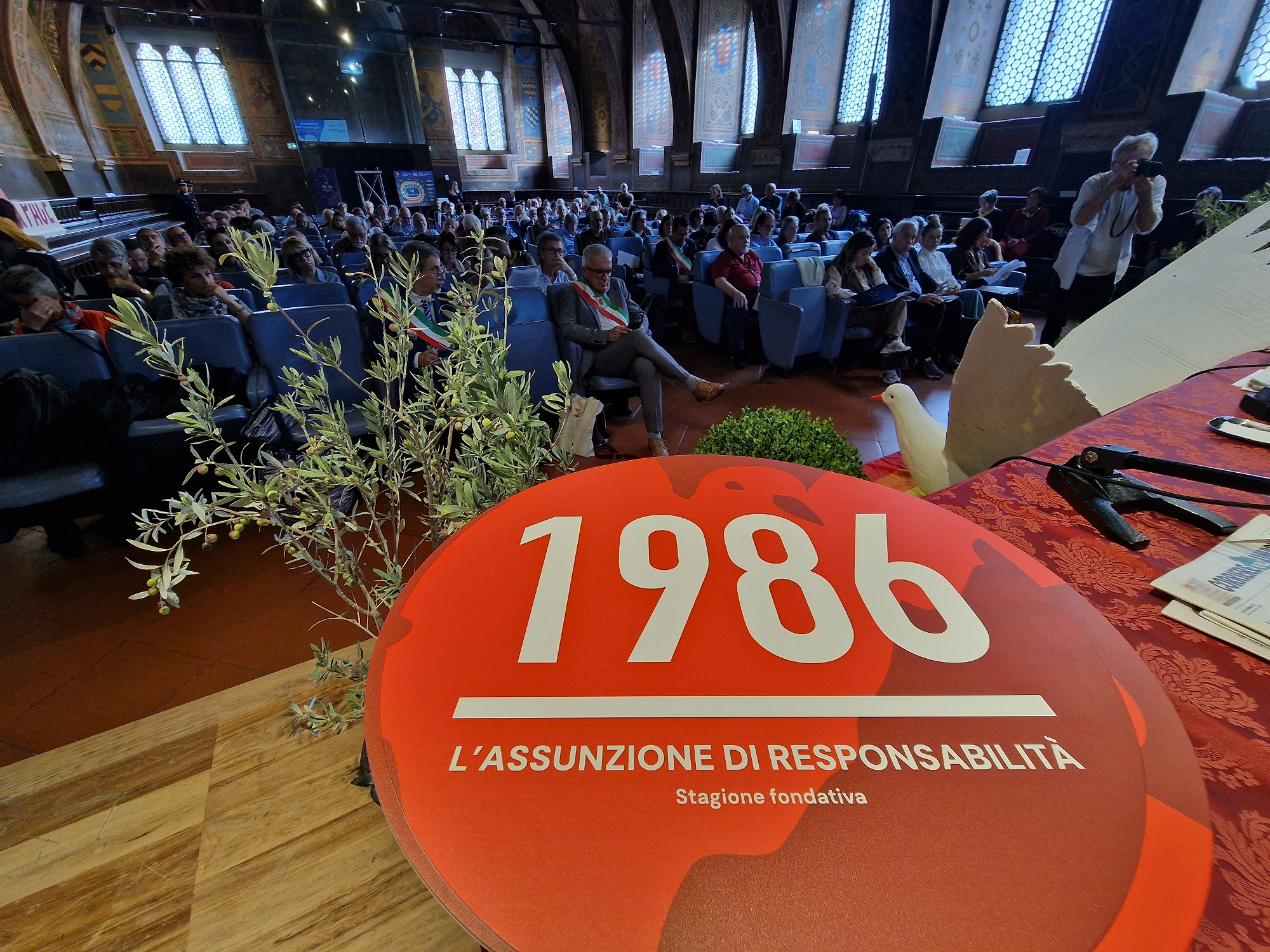 La Sala dei Notari con i delegati