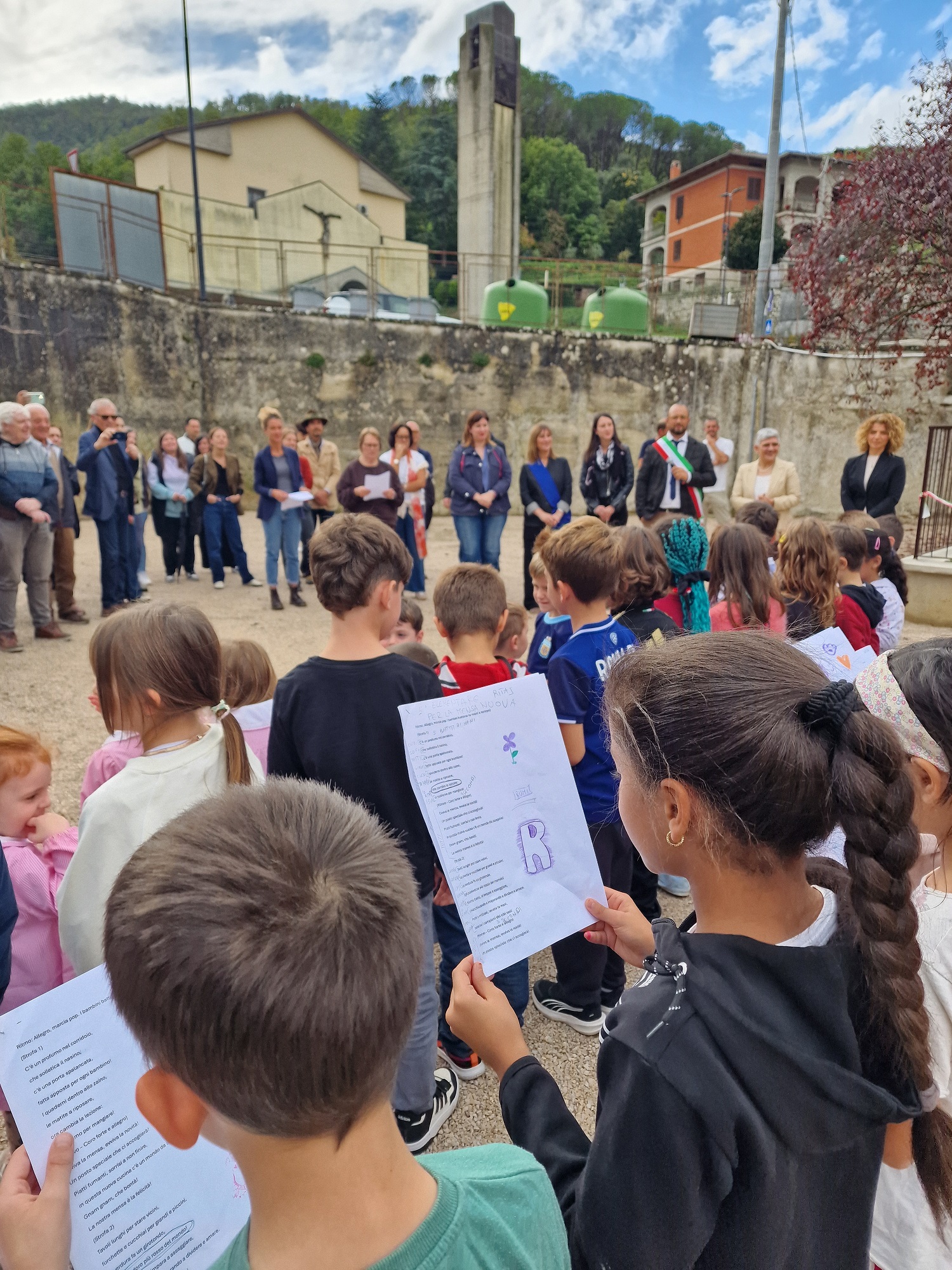 I bambini presenti alla cerimonia
