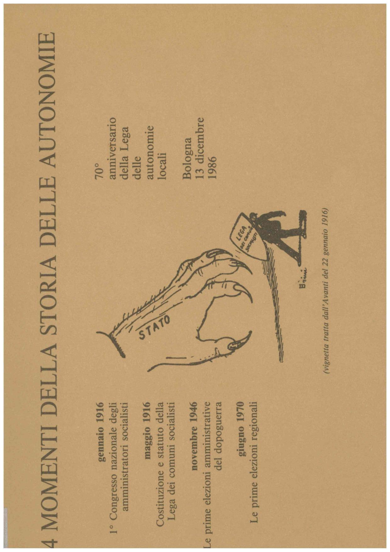 Copertina 4 momenti della storia delle autonomie