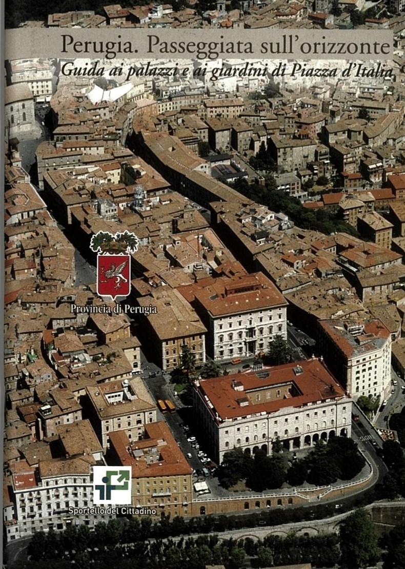 Perugia, Colle Landone e Piazza Italia, veduta aerea, foto Ficola