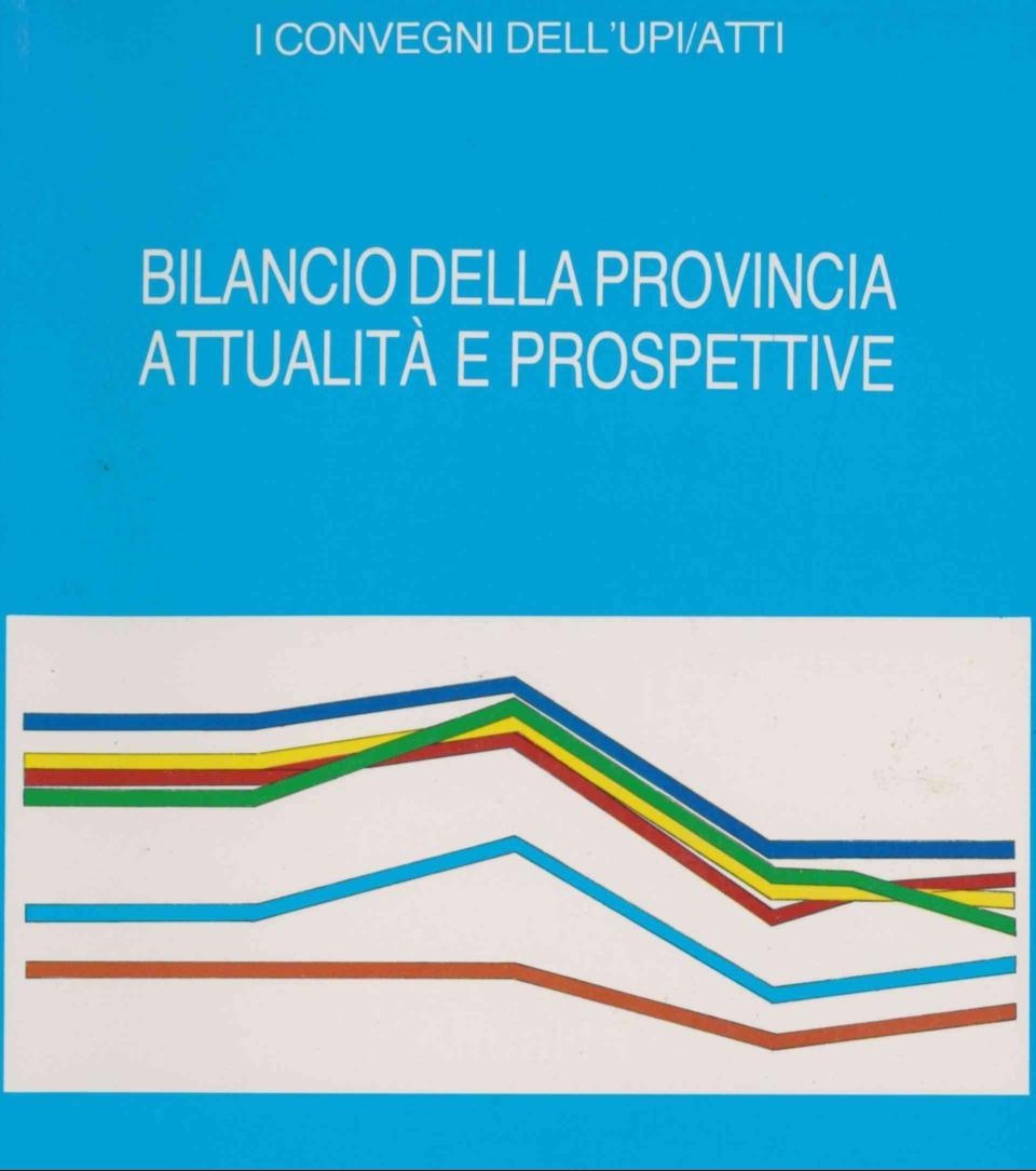 Bilancio della Provincia, atti del convegno