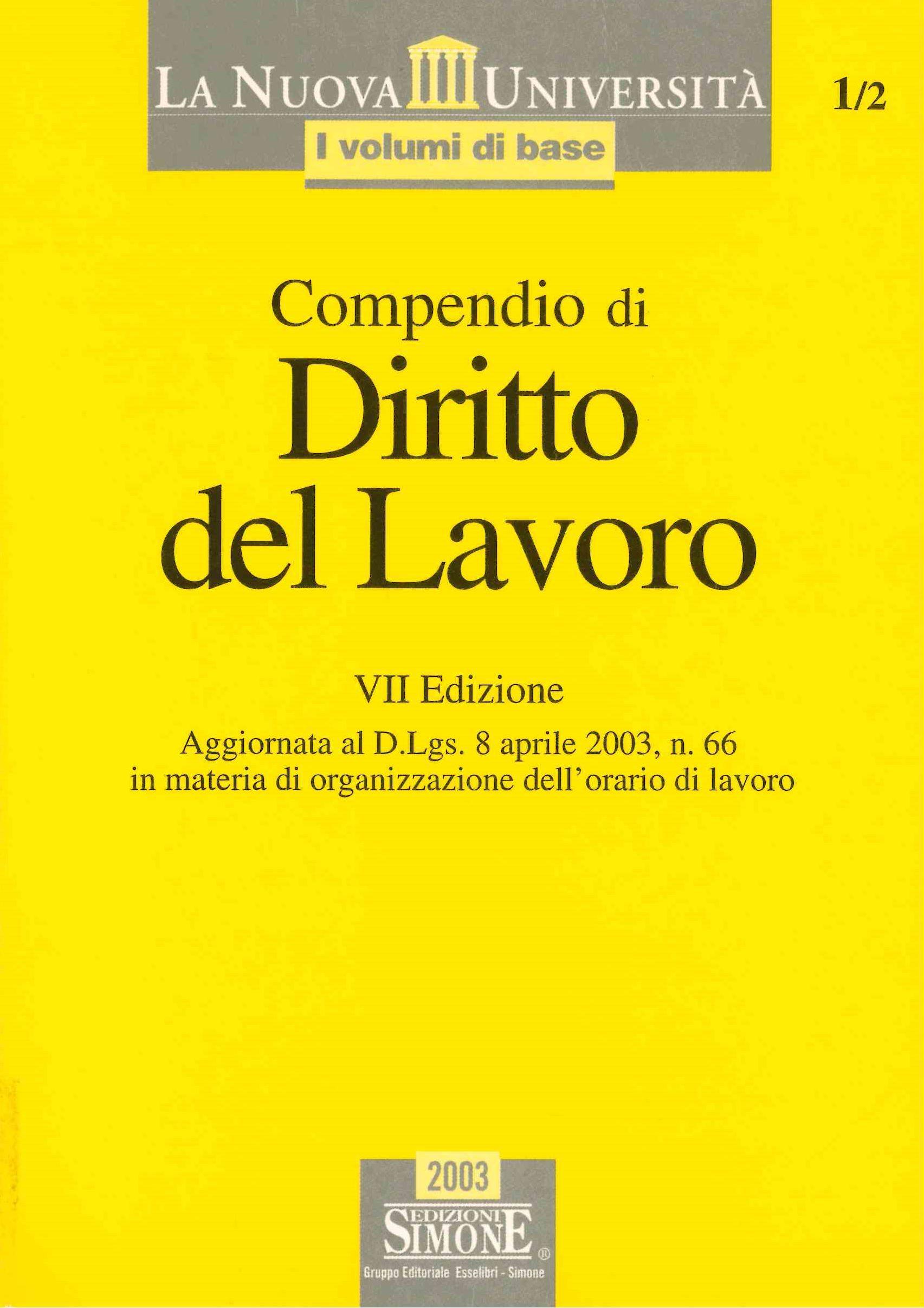 Compendio lavoro VII edizione