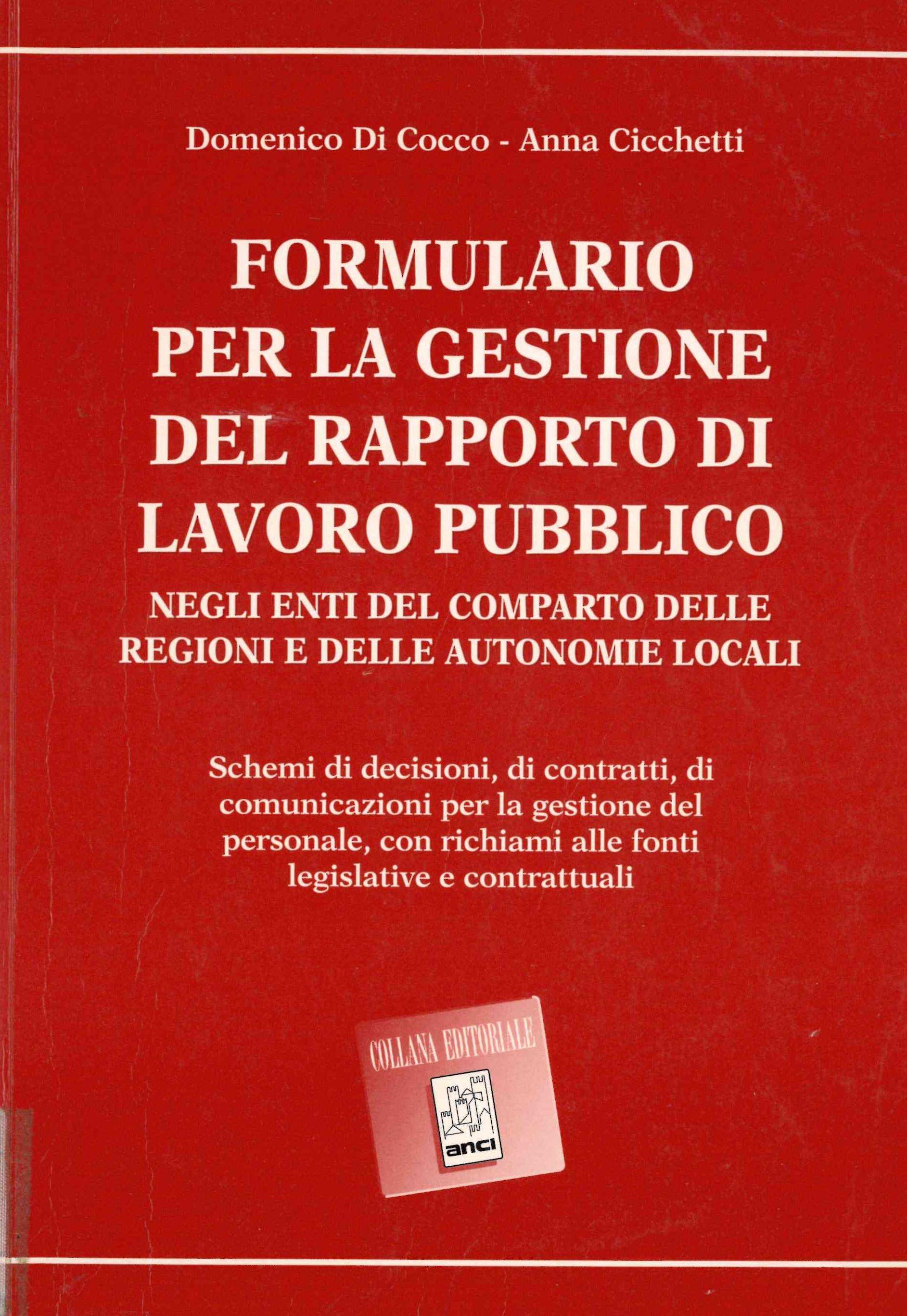 Formulario gestione rapporto di lavoro