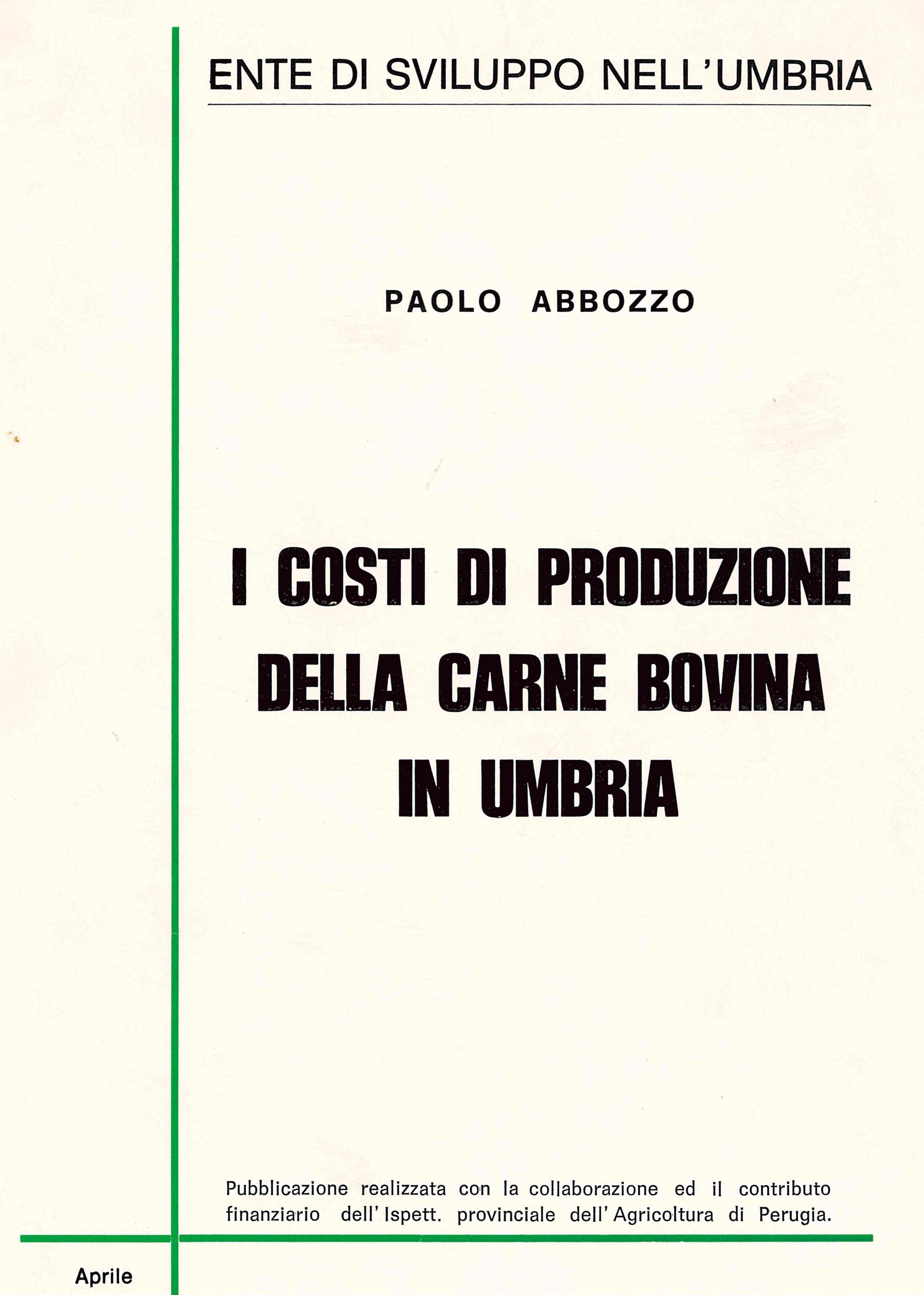 I costi di produzione della carne bovina
