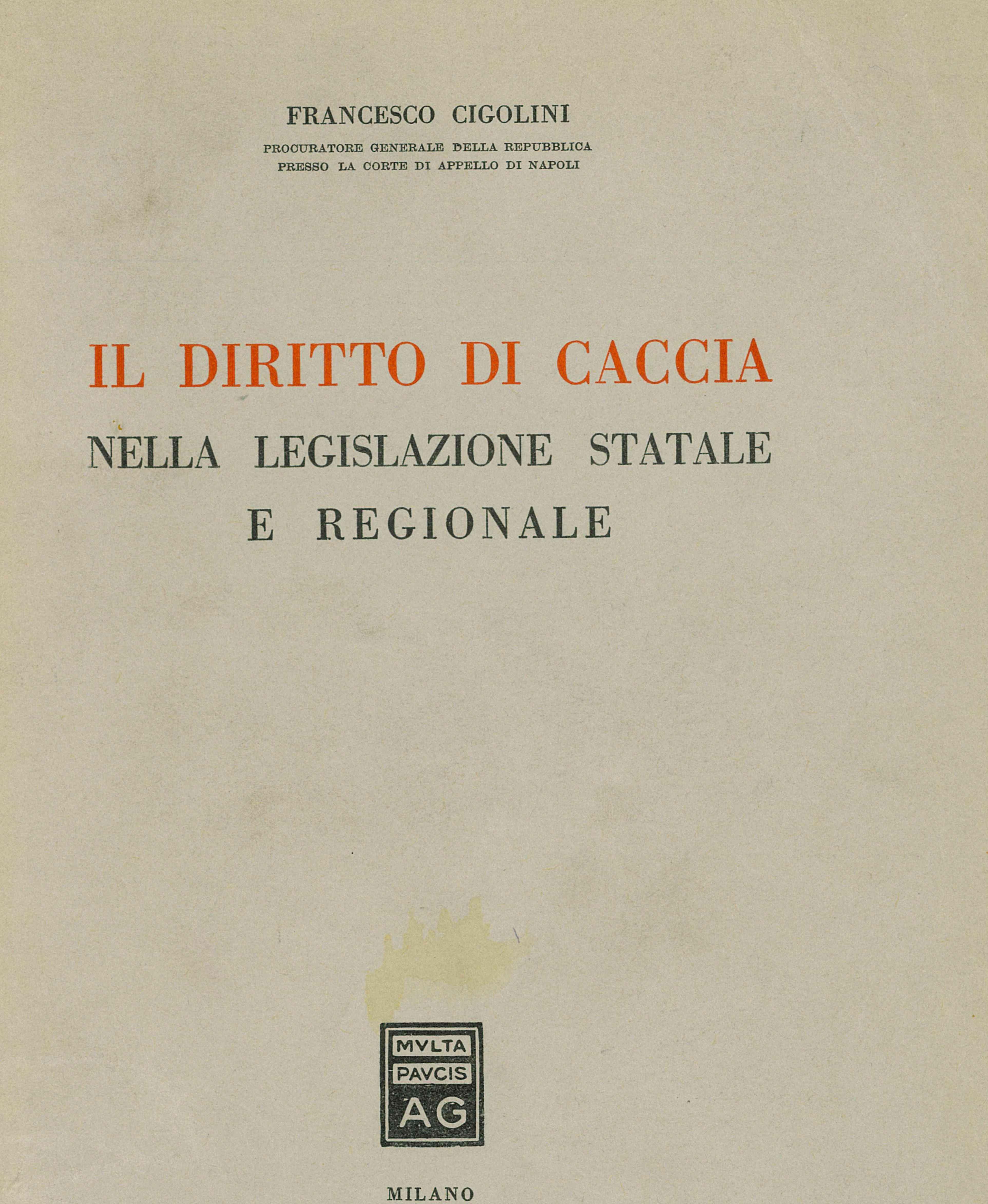 Il diritto di caccia