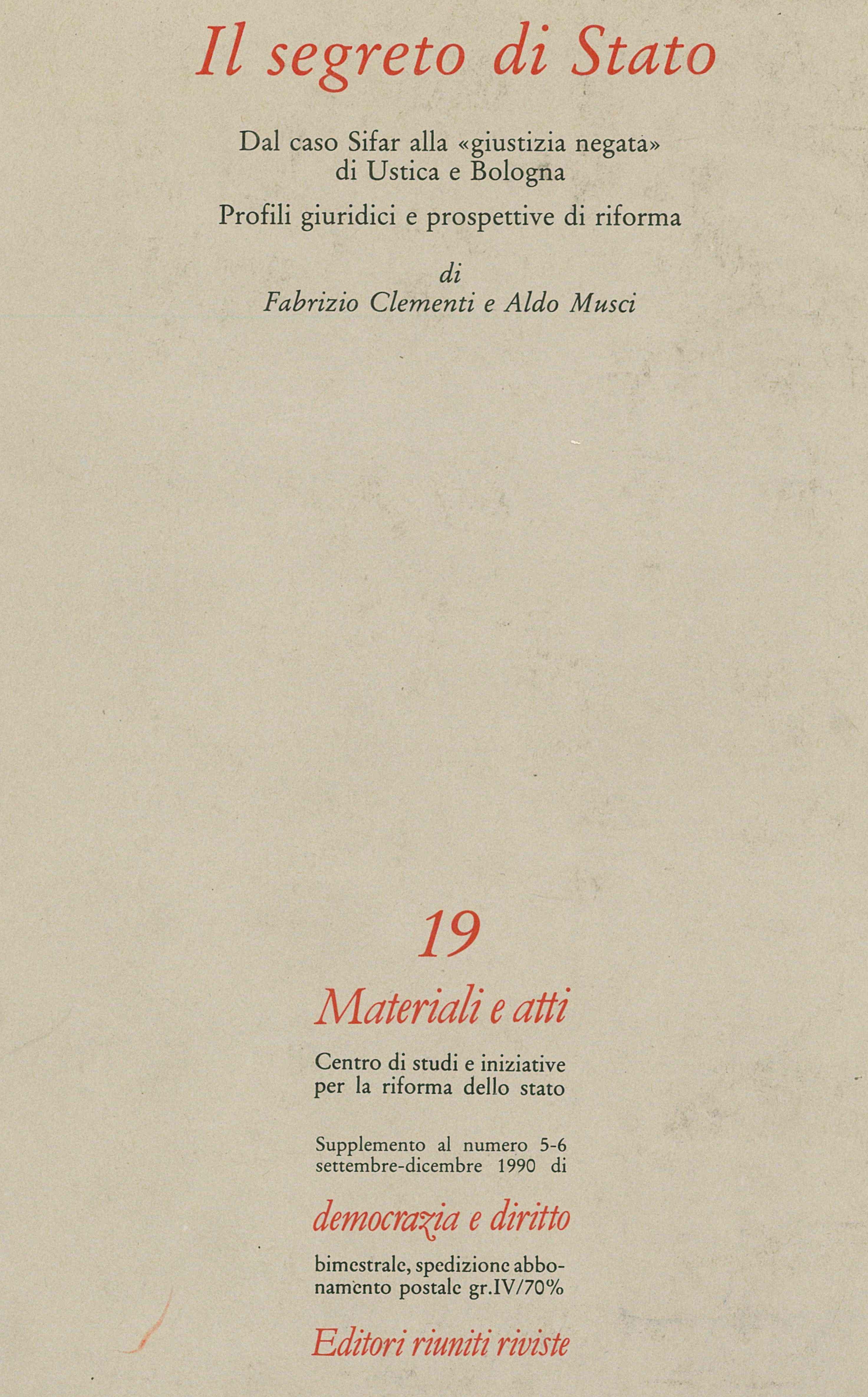 Il segreto di stato