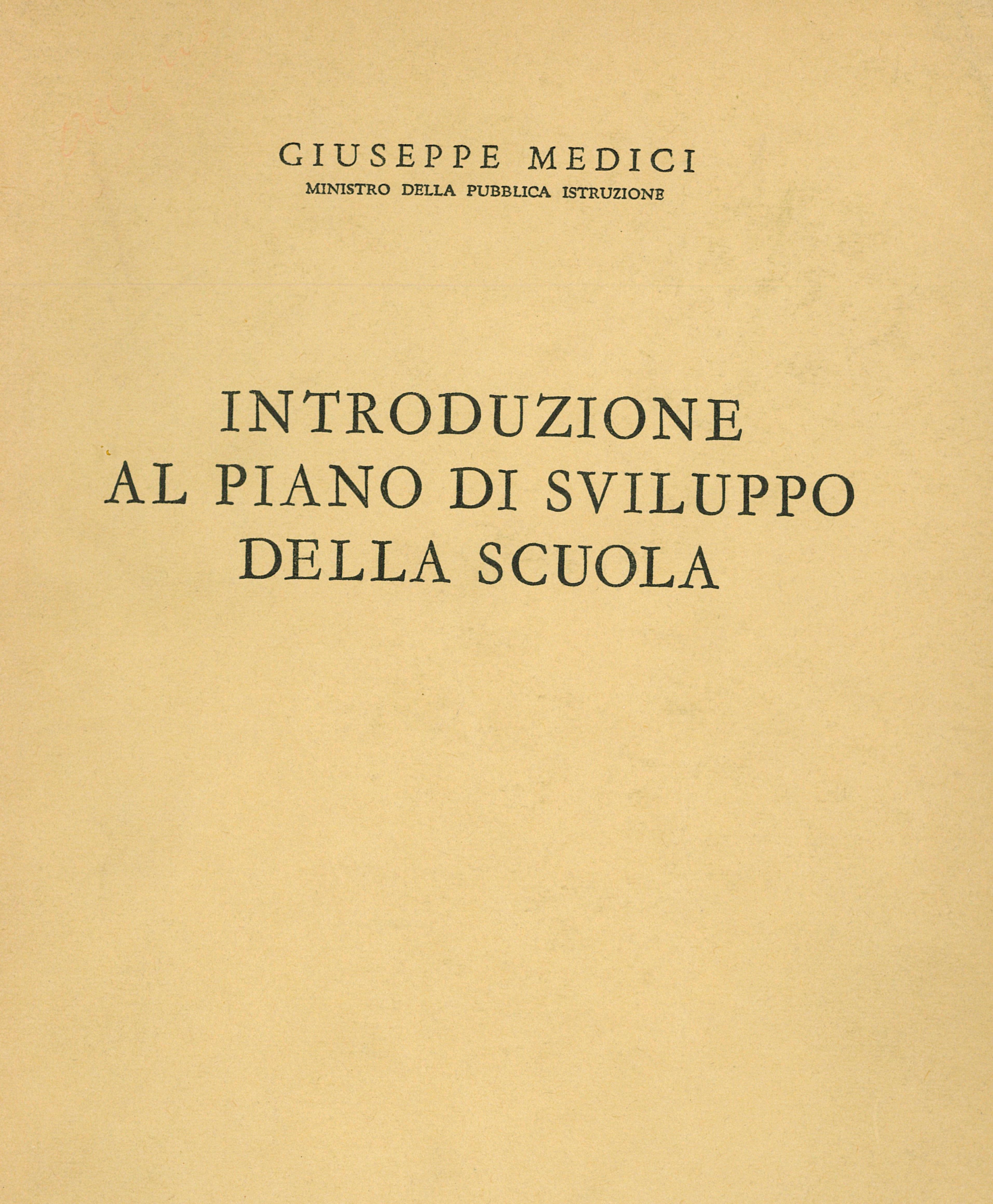 Introduzione al piano di sviluppo